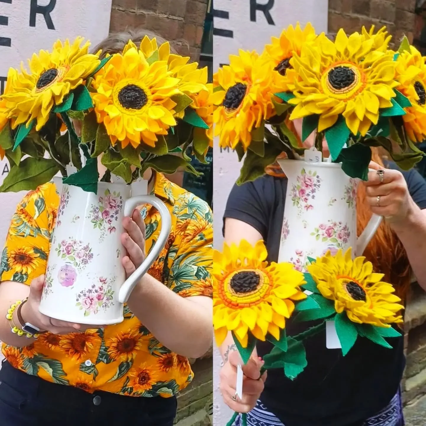 Sunflowers!!! Brighten up your space with these vibrant felt sunflowers. 

The stems are wire so they can be bent into possition, and look incredible as a solo statement piece or in a bunch. 

Handmade in Exeter and hand delivered to the Mart by @isc