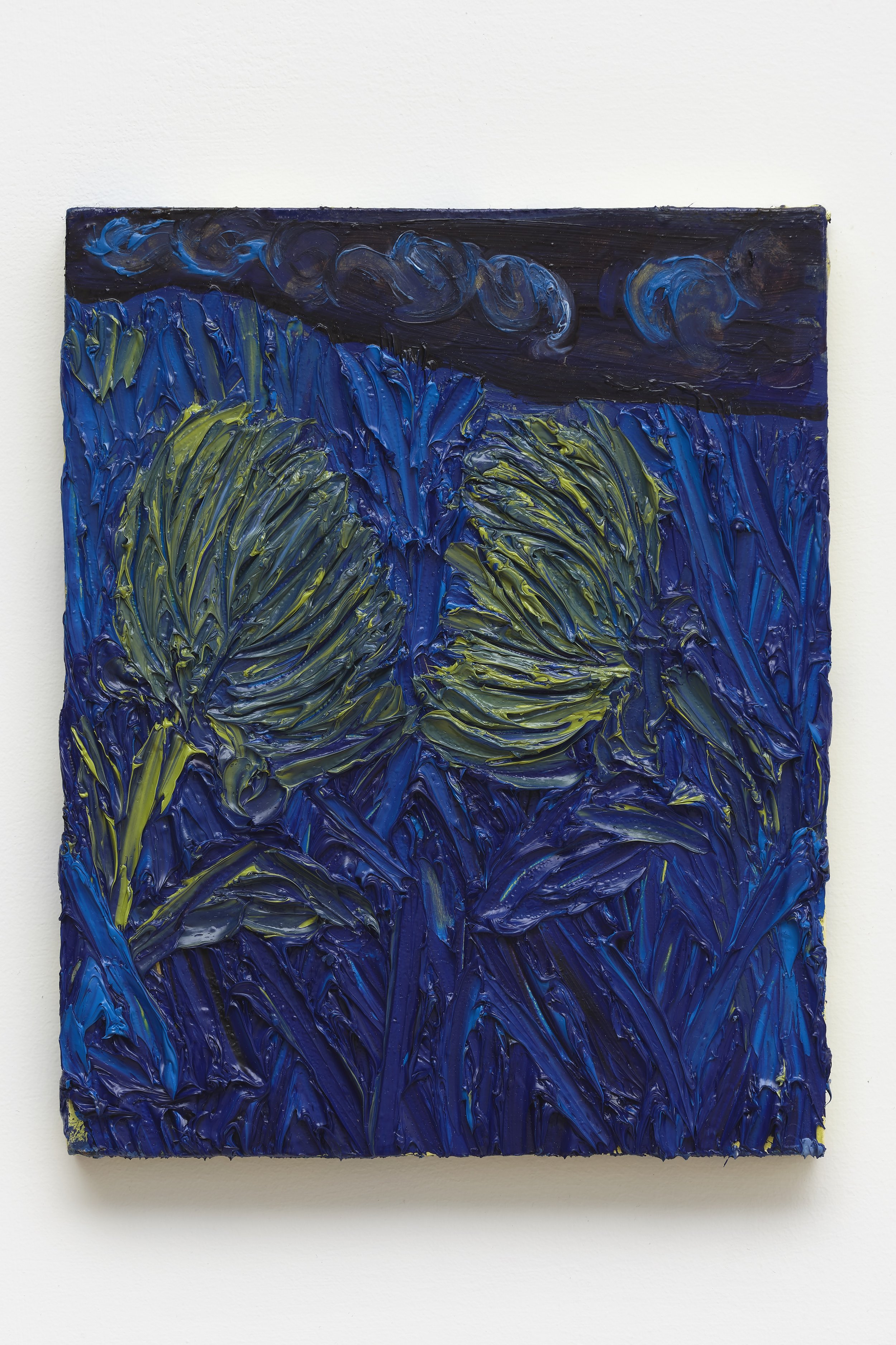 Sunflowers Kisses, 2022 oil-on-panel 10h x 8w inches, 1969gallery .jpg