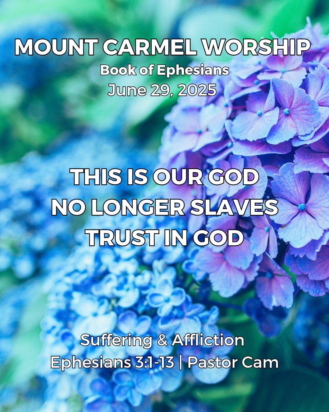 🎶 That's why I trust in God, my Savior
The one who will never fail
He will never fail 🎶