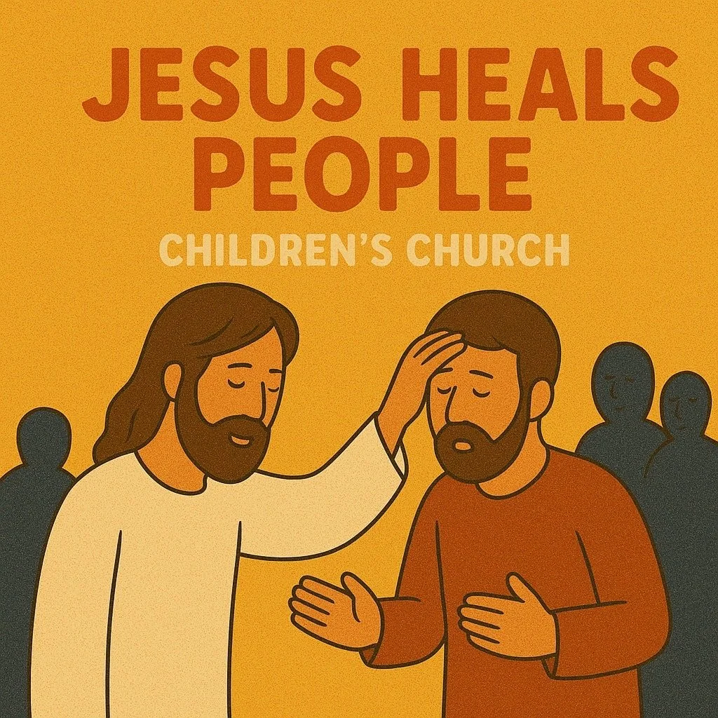 In Children’s Church this week, we'll learn that Jesus has the power to heal! No sickness, hurt, or problem is too big for Him!