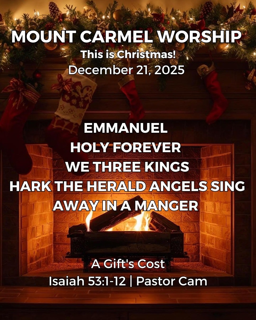 At Christmas, we celebrate not only Christ&rsquo;s birth, but His purpose. Join us tomorrow for worship as we reflect on Isaiah 53 and the Savior who came to save.