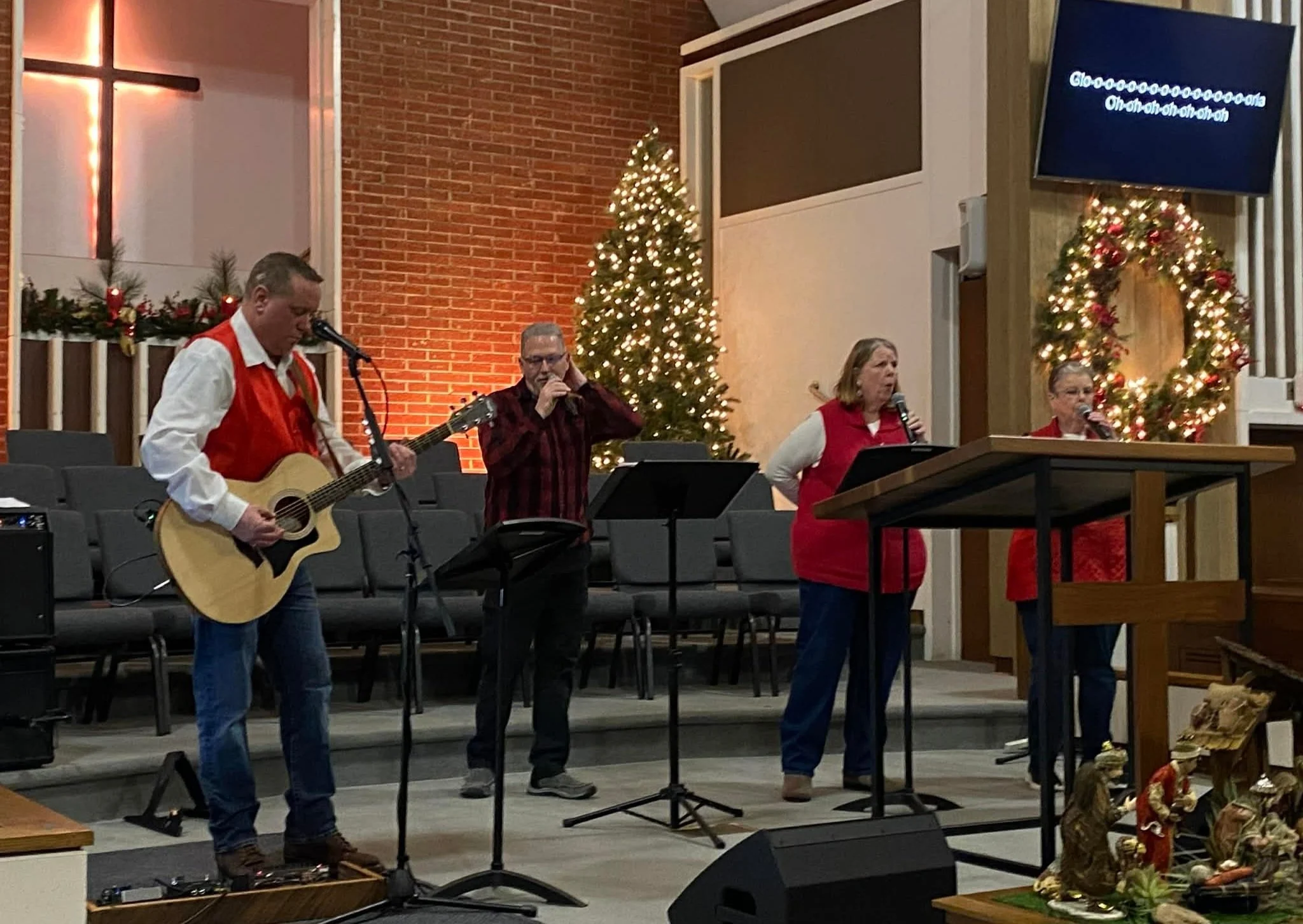 A beautiful night as we gathered by candlelight to celebrate the Light of the World. Jesus has come and the darkness has not overcome Him.