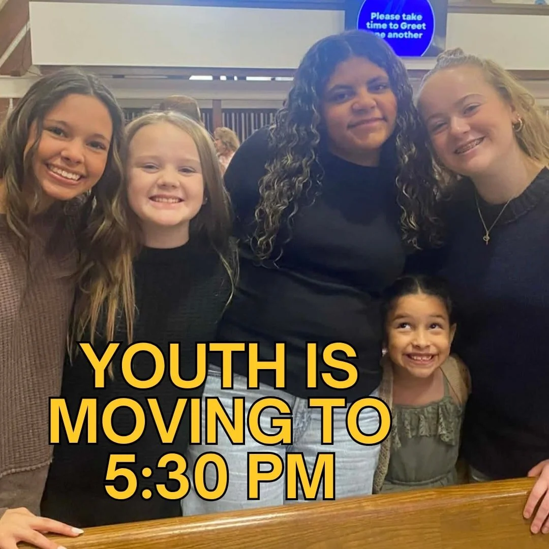 Heads up! Youth Group is expanding its time, now meeting from 5:30&ndash;7 PM starting this Sunday. We can&rsquo;t wait to hang out longer with you!