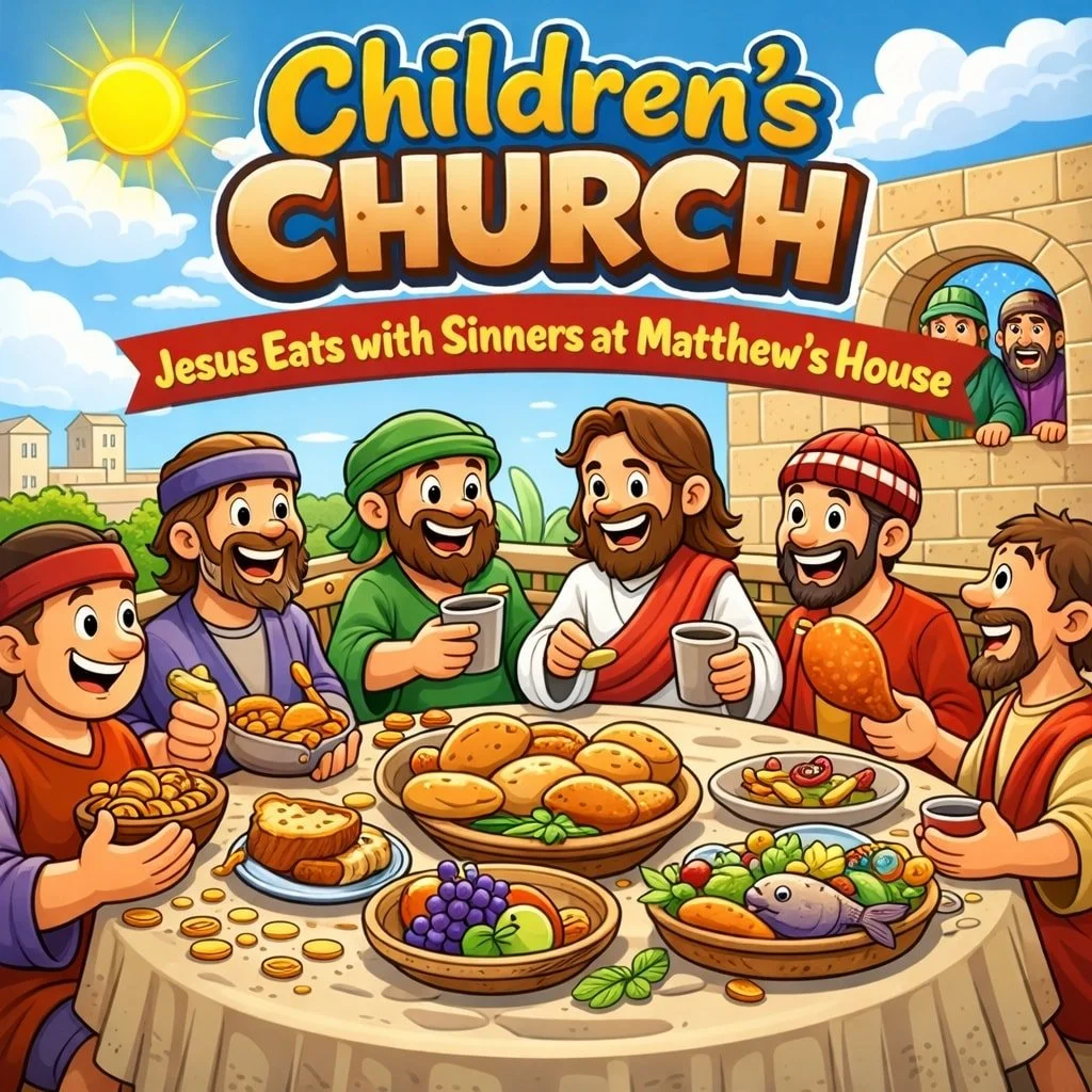 No one is too far from Jesus&rsquo; love!

Join us for Children's Church Sunday as we learn how Jesus welcomed everyone at Matthew&rsquo;s house.