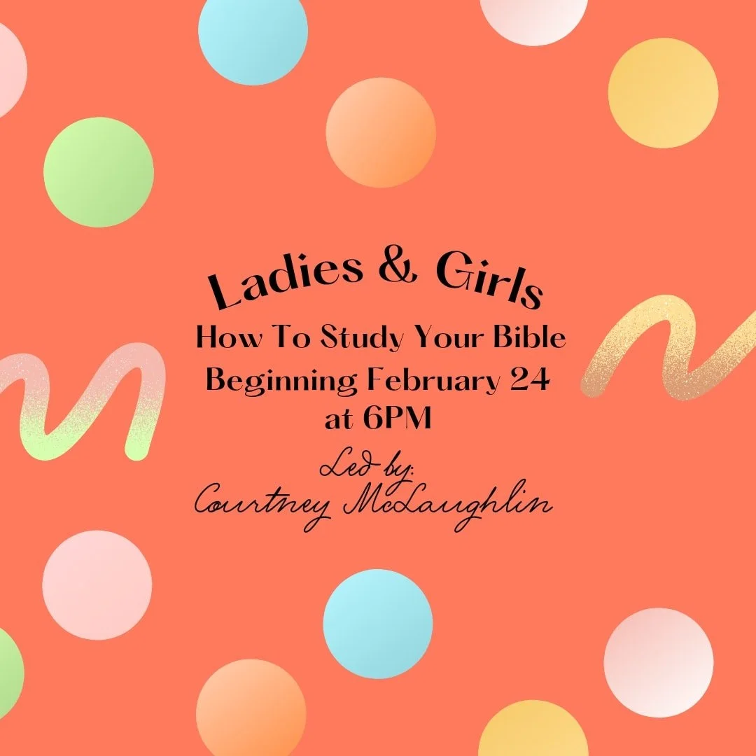 Ready to go deeper in God&rsquo;s Word? 📖✨

Join us for an upcoming class on how to study your Bible; not just read it, but truly understand it, apply it, and grow through it. We&rsquo;ll walk through practical tools to help you slow down, ask bette