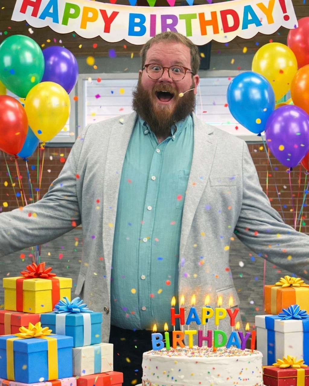 All regularly scheduled programming is paused to celebrate our pastor today! Thank you for always pointing us to Jesus!

Leave some birthday love in the comments!🥳🙌