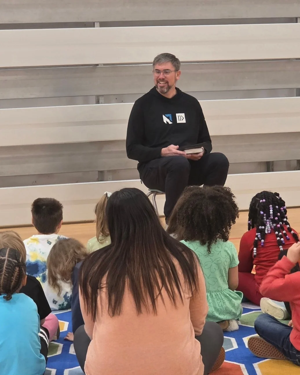 So thankful for Jason Miller, our region's Mission Catalyst with @ncbaptist for spending time yesterday with our preschoolers in chapel! 💛 

Through Daniel and the lions&rsquo; den, our kids learned to trust God and be brave.