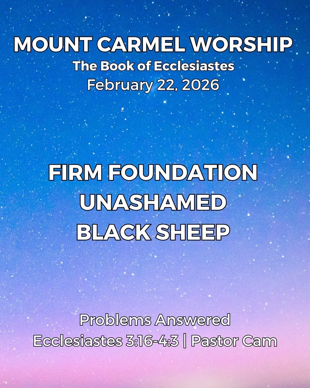 There&rsquo;s nothing like worshiping together. See you tomorrow!