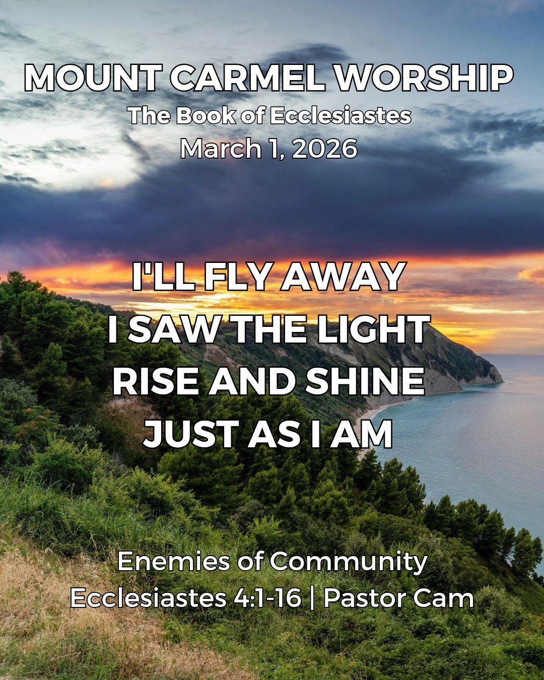 Let's worship together tomorrow!