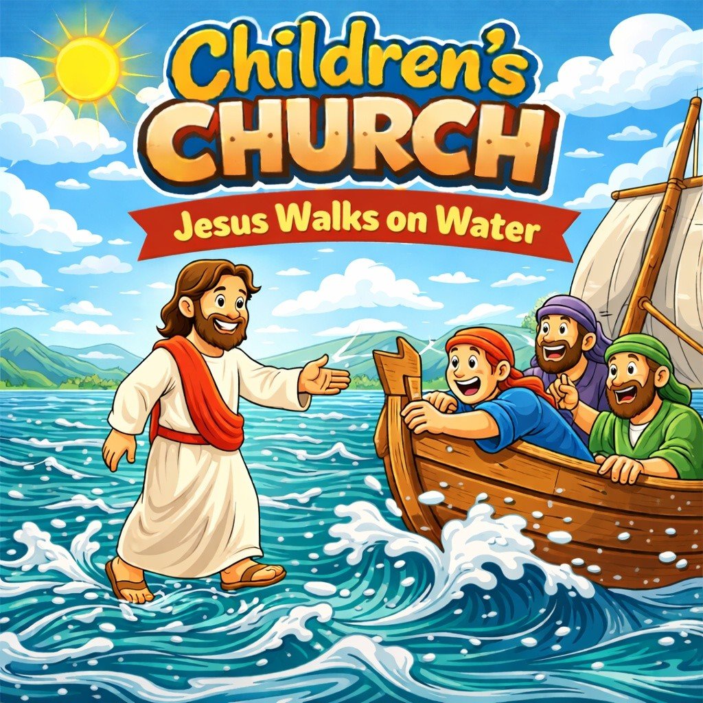 Waves, wind, and a big reminder for our hearts! When Jesus walked on water, He showed us that He can calm our fears.