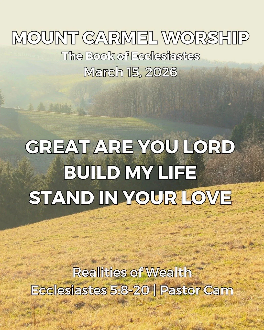 Make plans to join us at church tomorrow and come ready to praise!