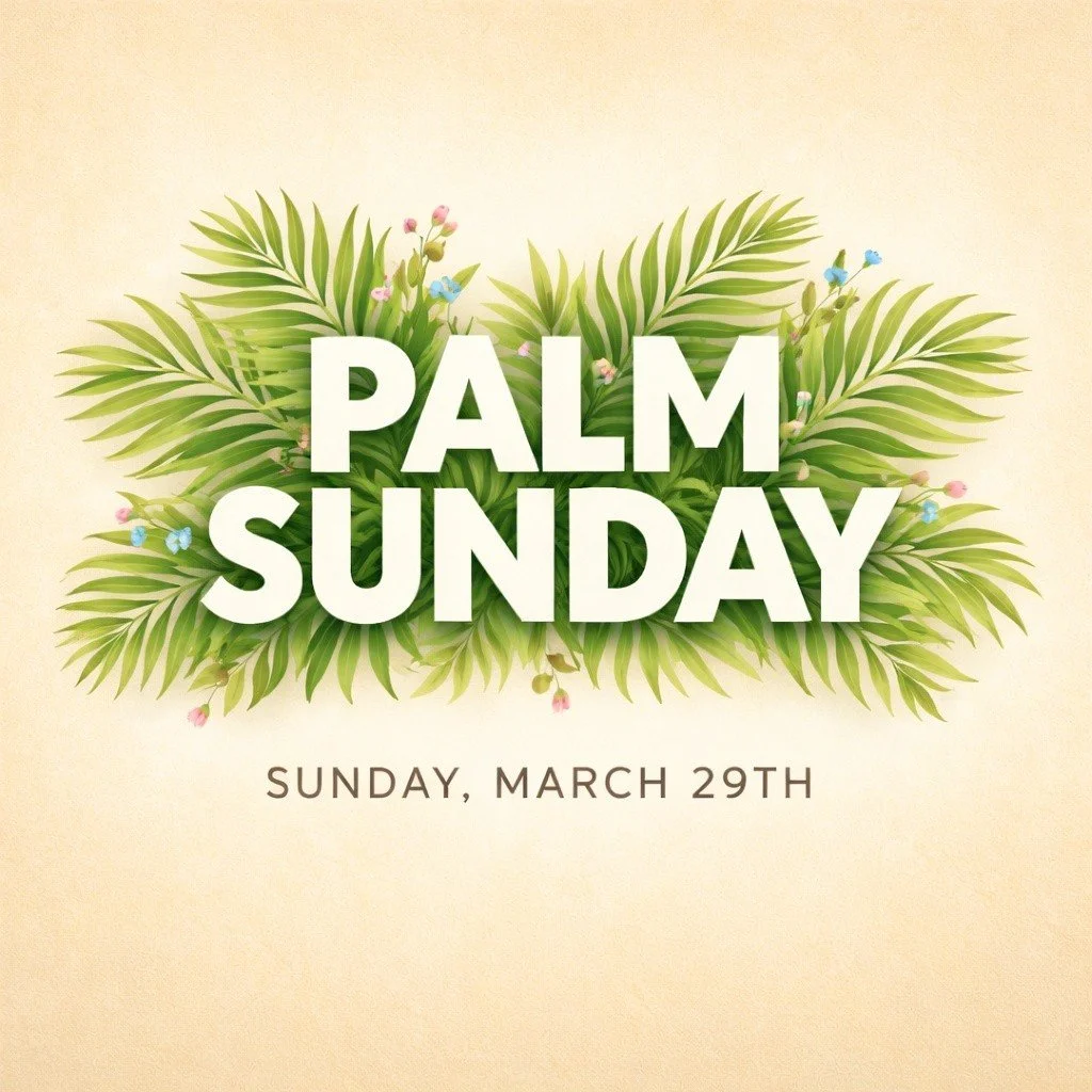 Join us this Palm Sunday! 🌿
Come celebrate the King who came in humility and changed everything.

👉 Don&rsquo;t come alone, invite someone to worship with you!