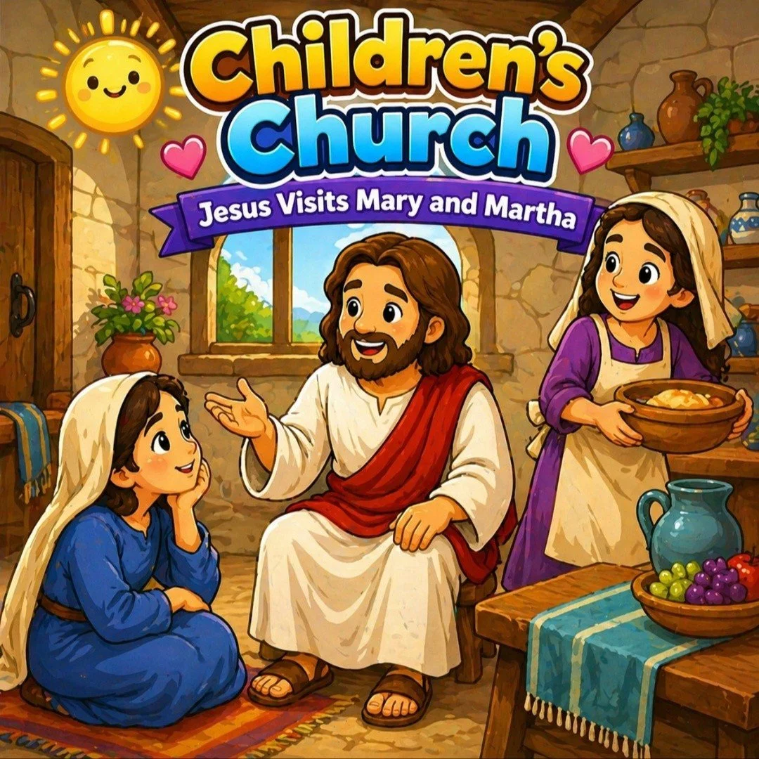 Sunday in Children&rsquo;s Church, kids will learn that Jesus cares about spending time with us and that He wants to be our friend!
