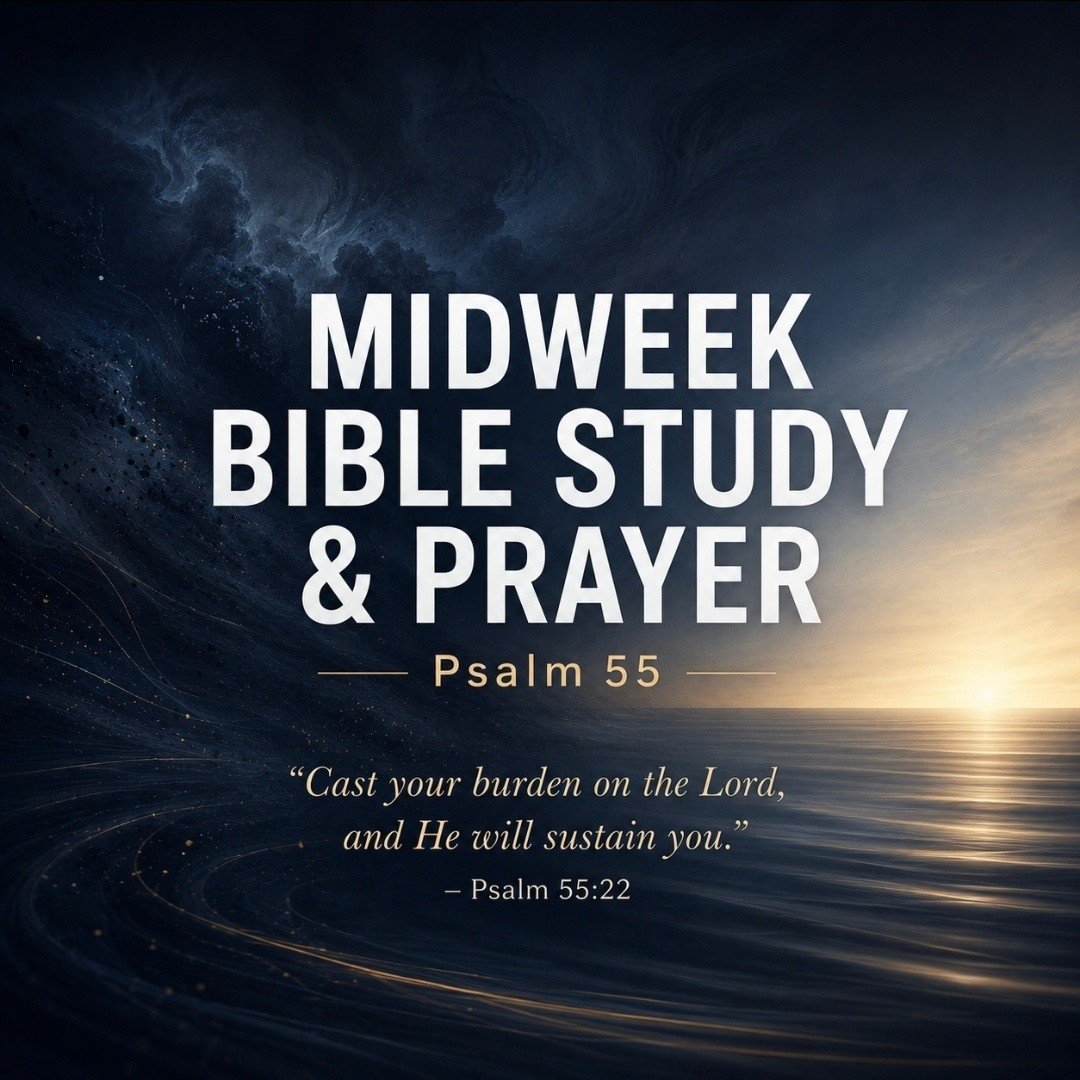 Come study God's Word, pray with us, and be encouraged by the reminder that He is faithful to carry what weighs us down.

We'd love to see you tonight! 🙏