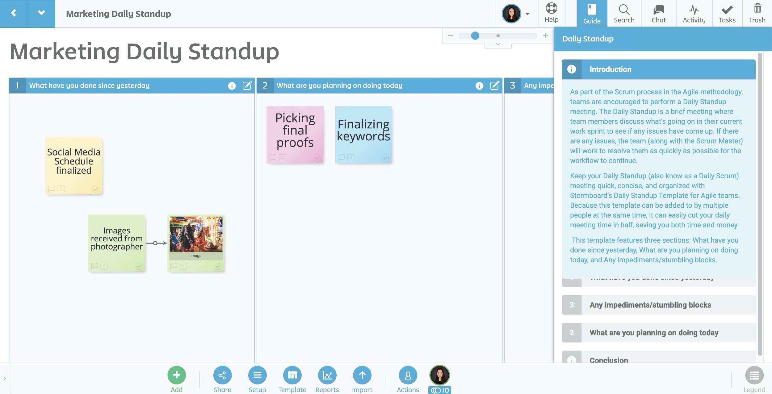 Your Guide to Holding a Daily Standup Meeting  Stormboard With Regard To Stand Up Meeting Minutes Template