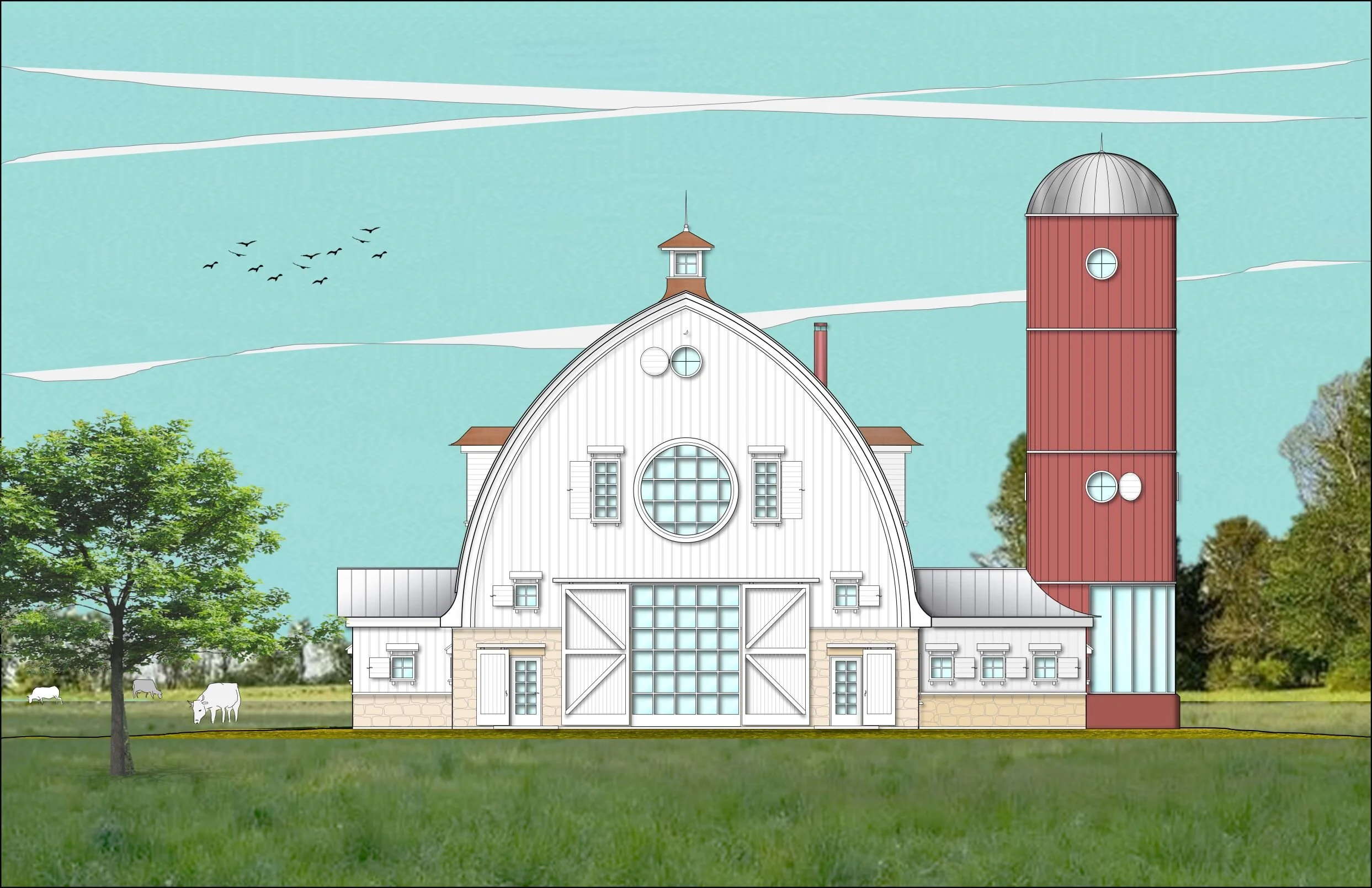 4MP - Barn Conversion - Rear Elev.JPG