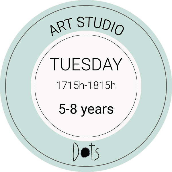Art Studio TUESDAY  5.15pm-6.15pm ages: 5 to 8 years