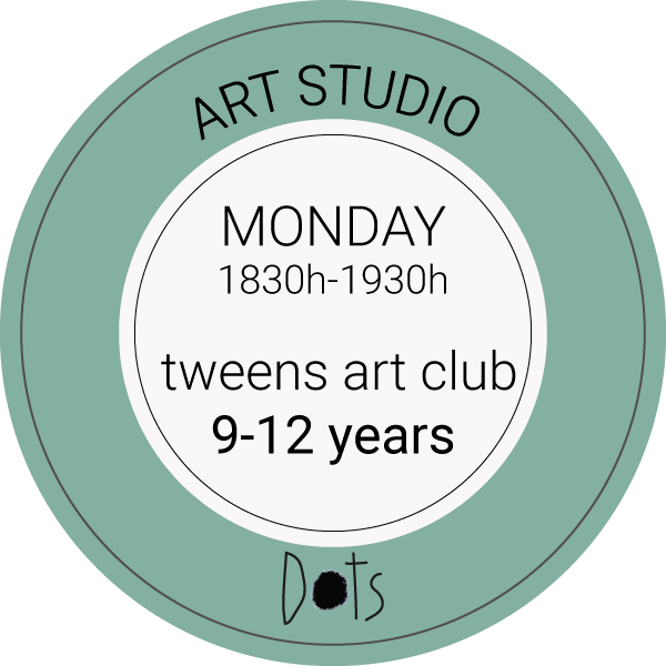 Monday Tweens’ Art Group from 9 to 12 yrs old