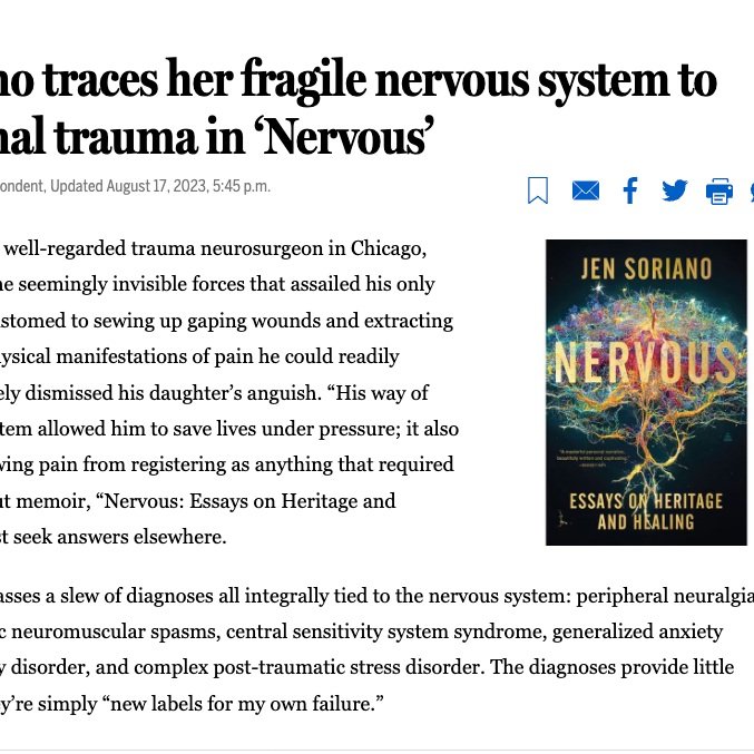 BOSTON GLOBE Review of NERVOUS