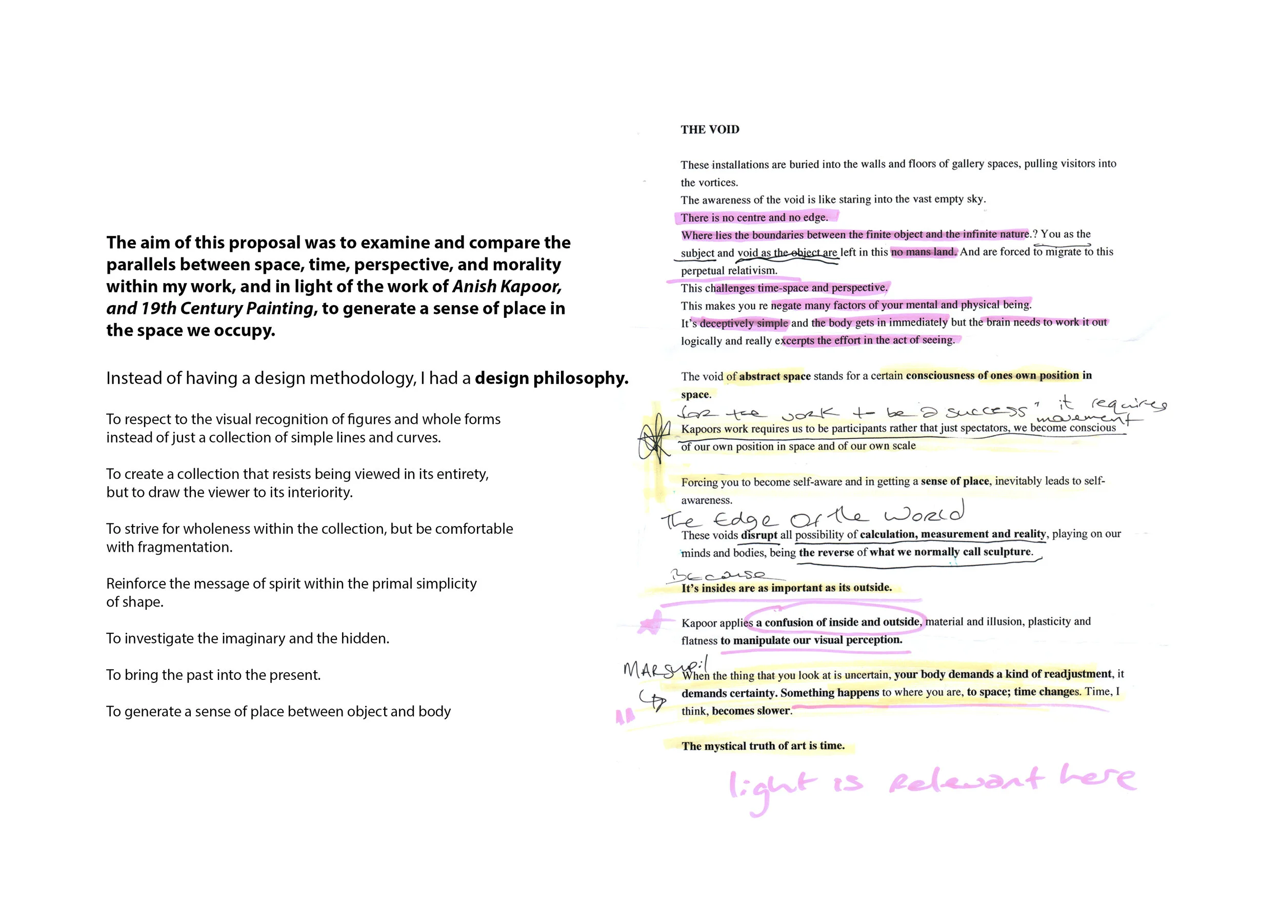 Considerations of Place- M.A London College of Fashion