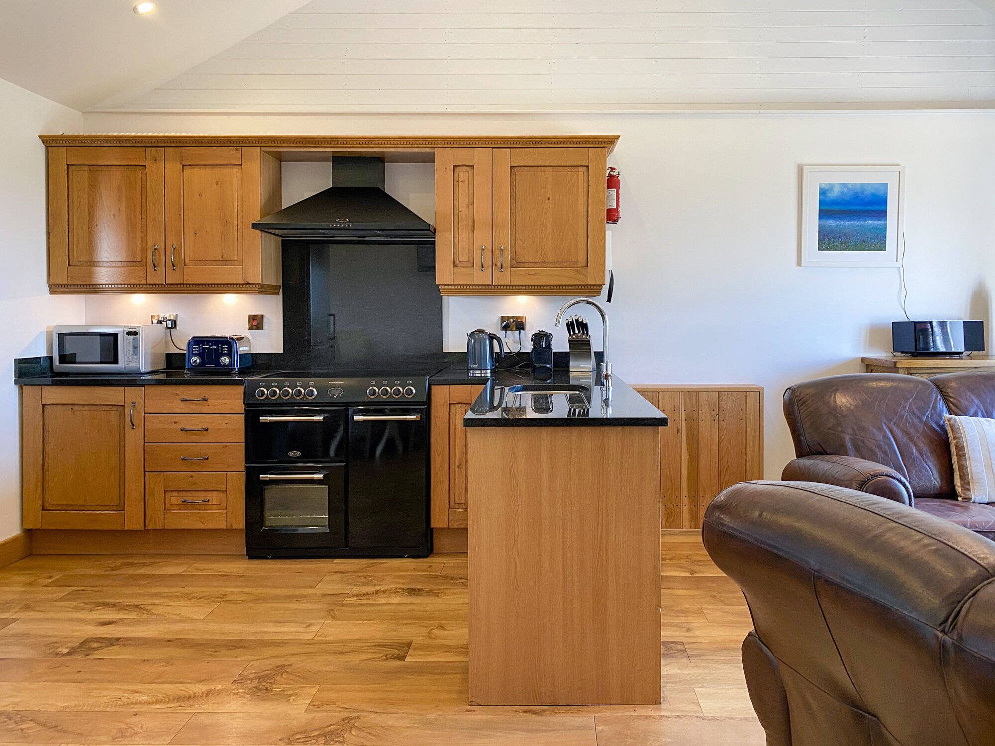 Self-catering fully equipped kitchen and granite worktops