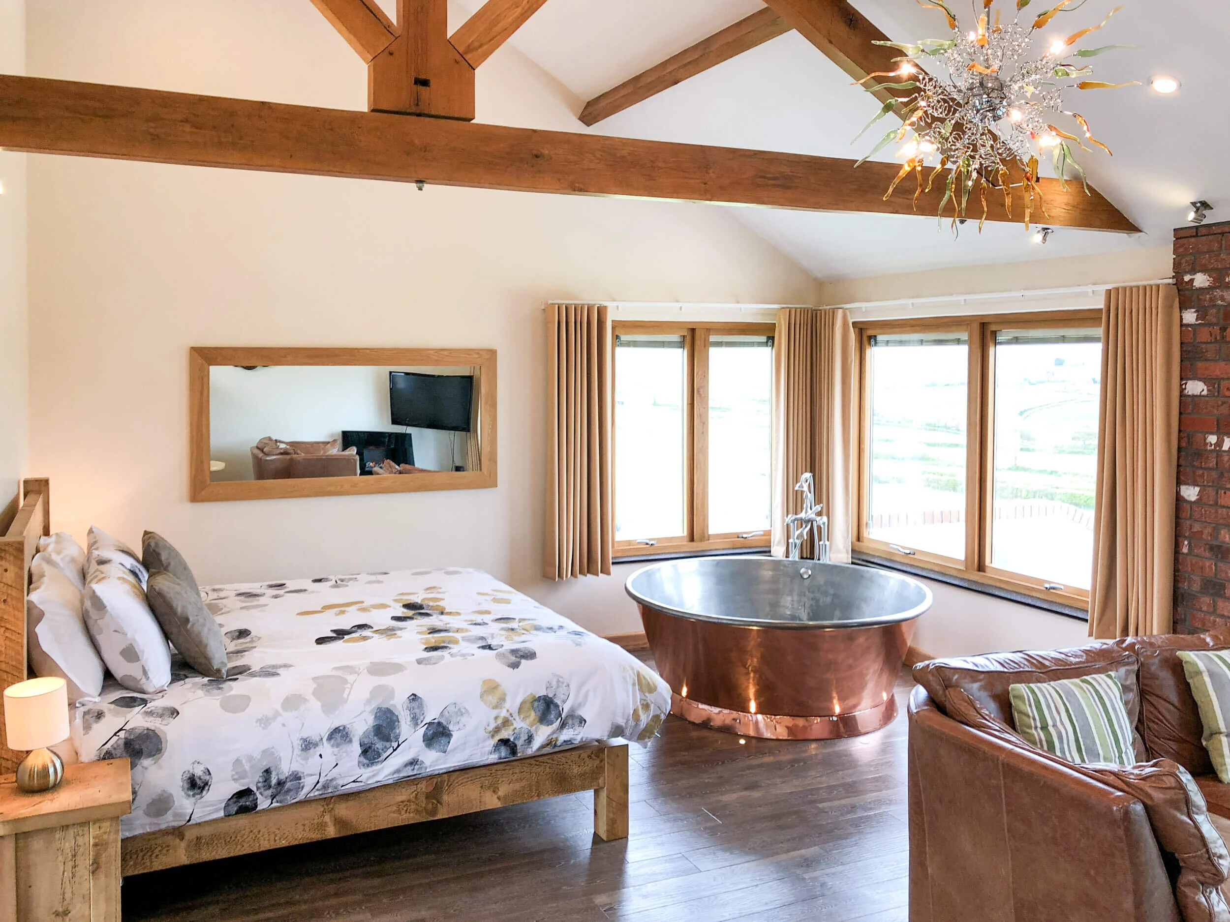 Stargazey Luxury apartment for two in Cornwall with copper airspa