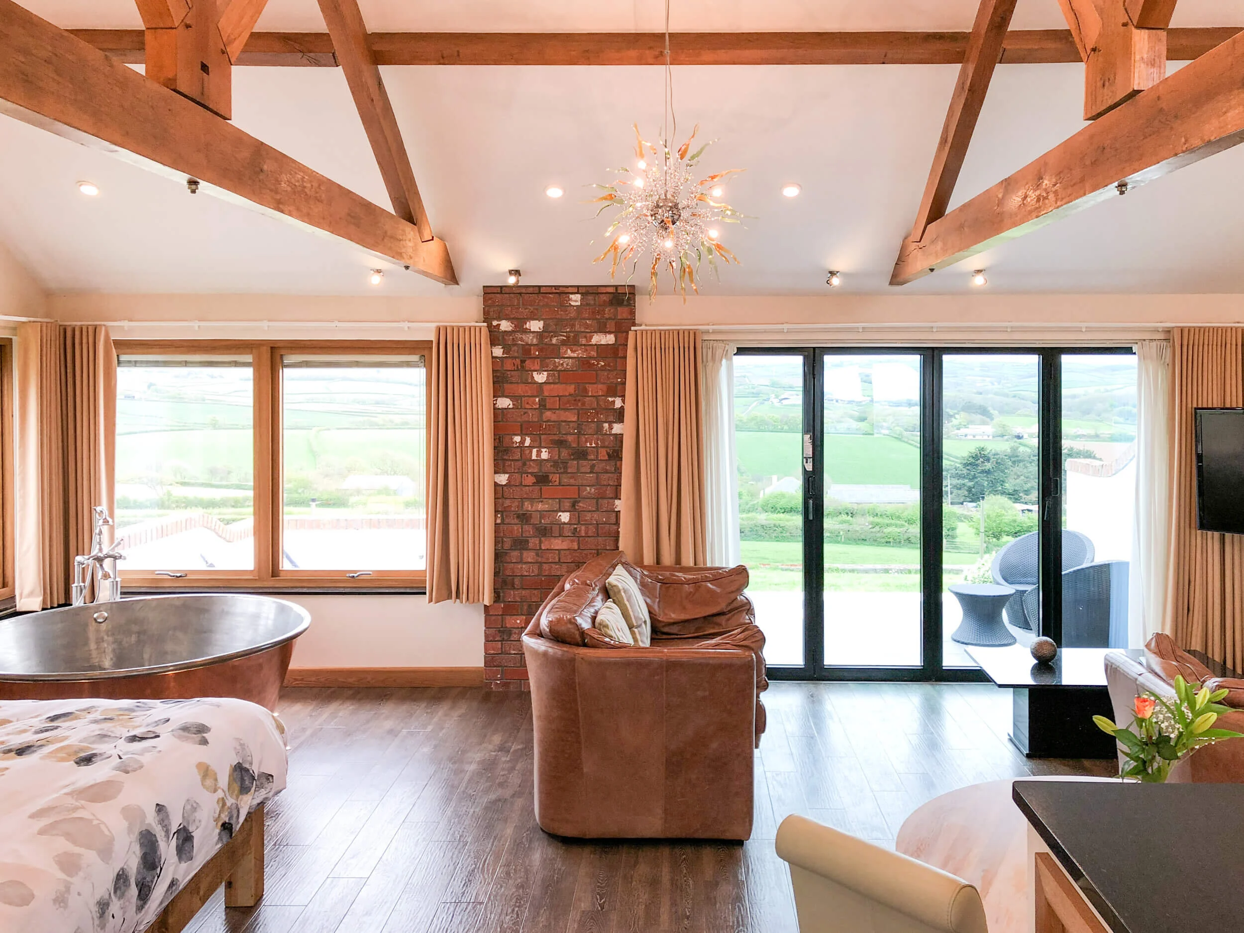 Stargazey Luxury apartment for two in Cornwall with copper airspa