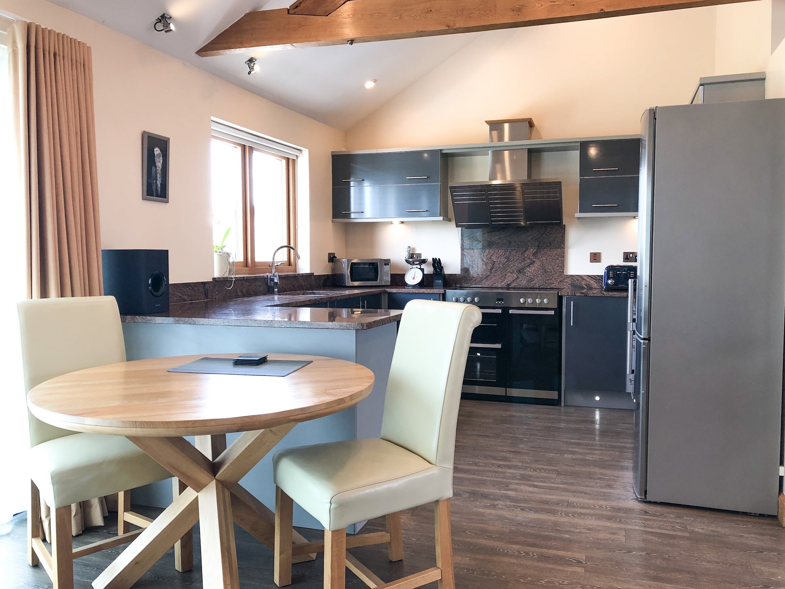 Dining area for two in the Milky Way self-catering apartment for two