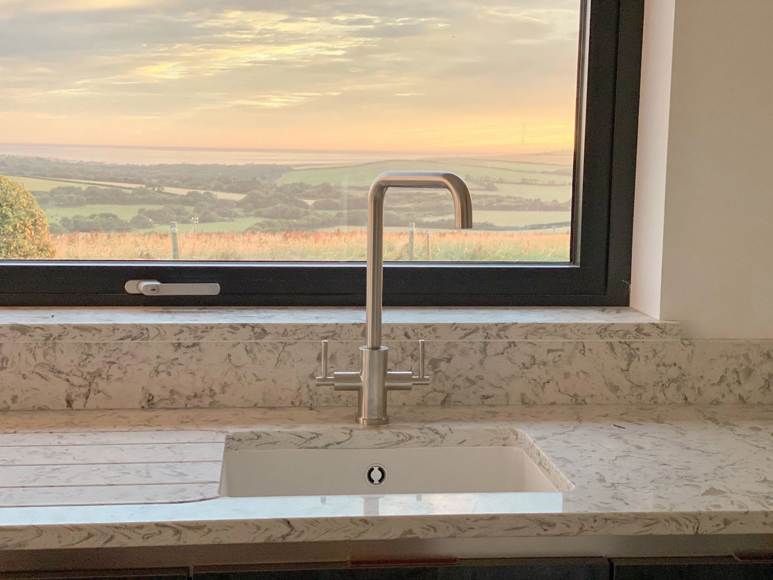 Sea view from the kitchen sink