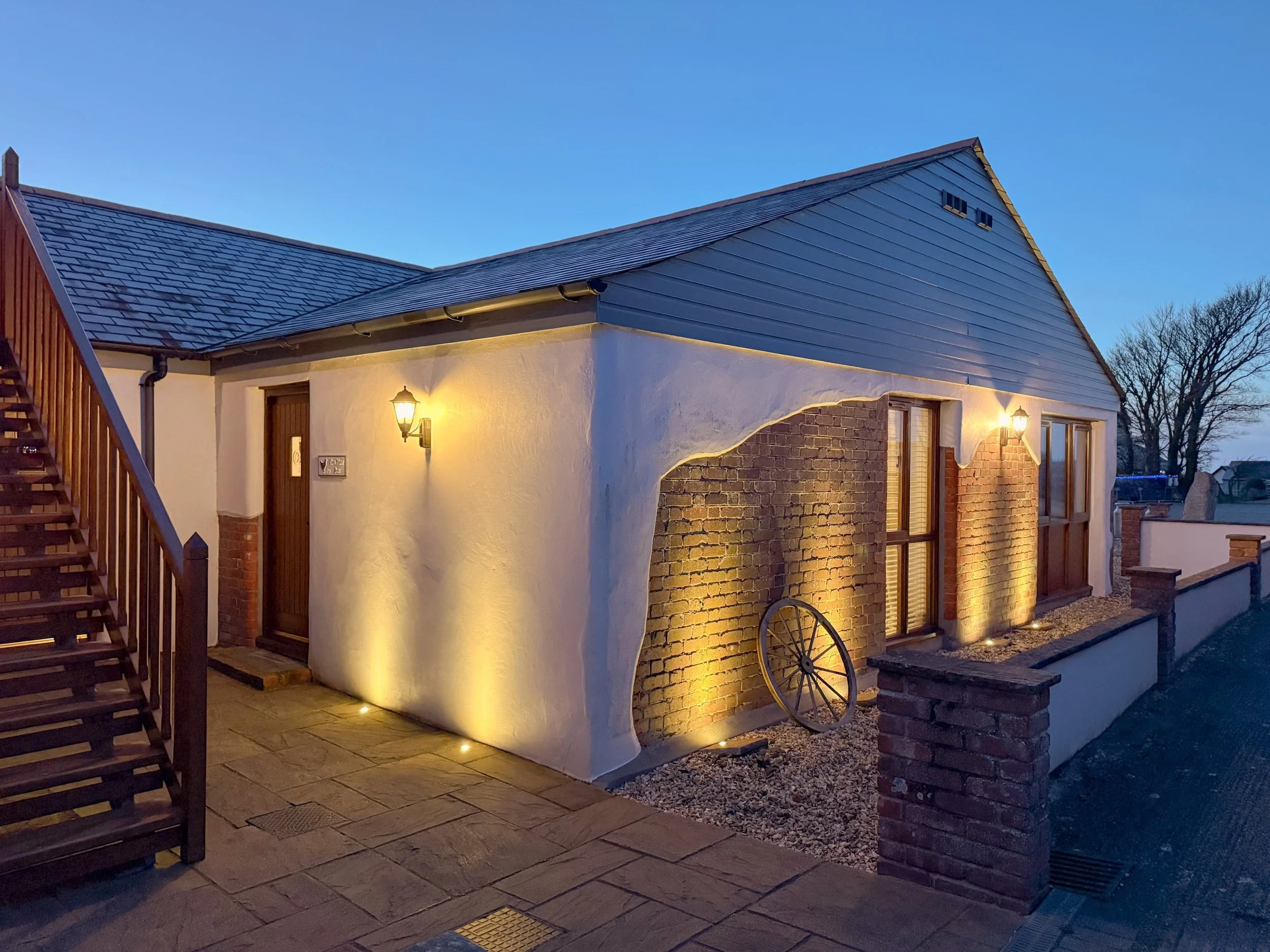 Nest Box apartment exterior showing original red brick stone work