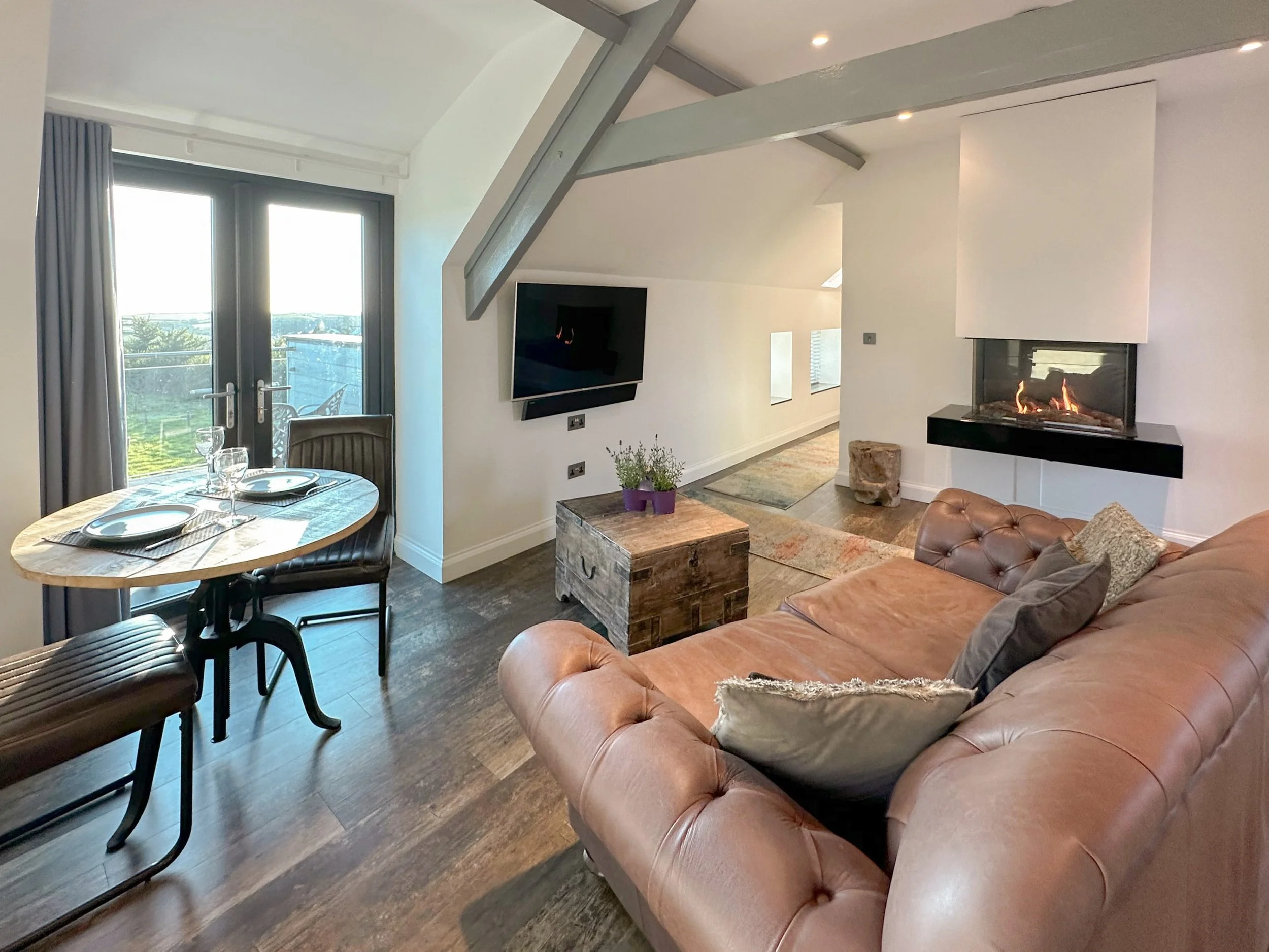 Dining area with sea view