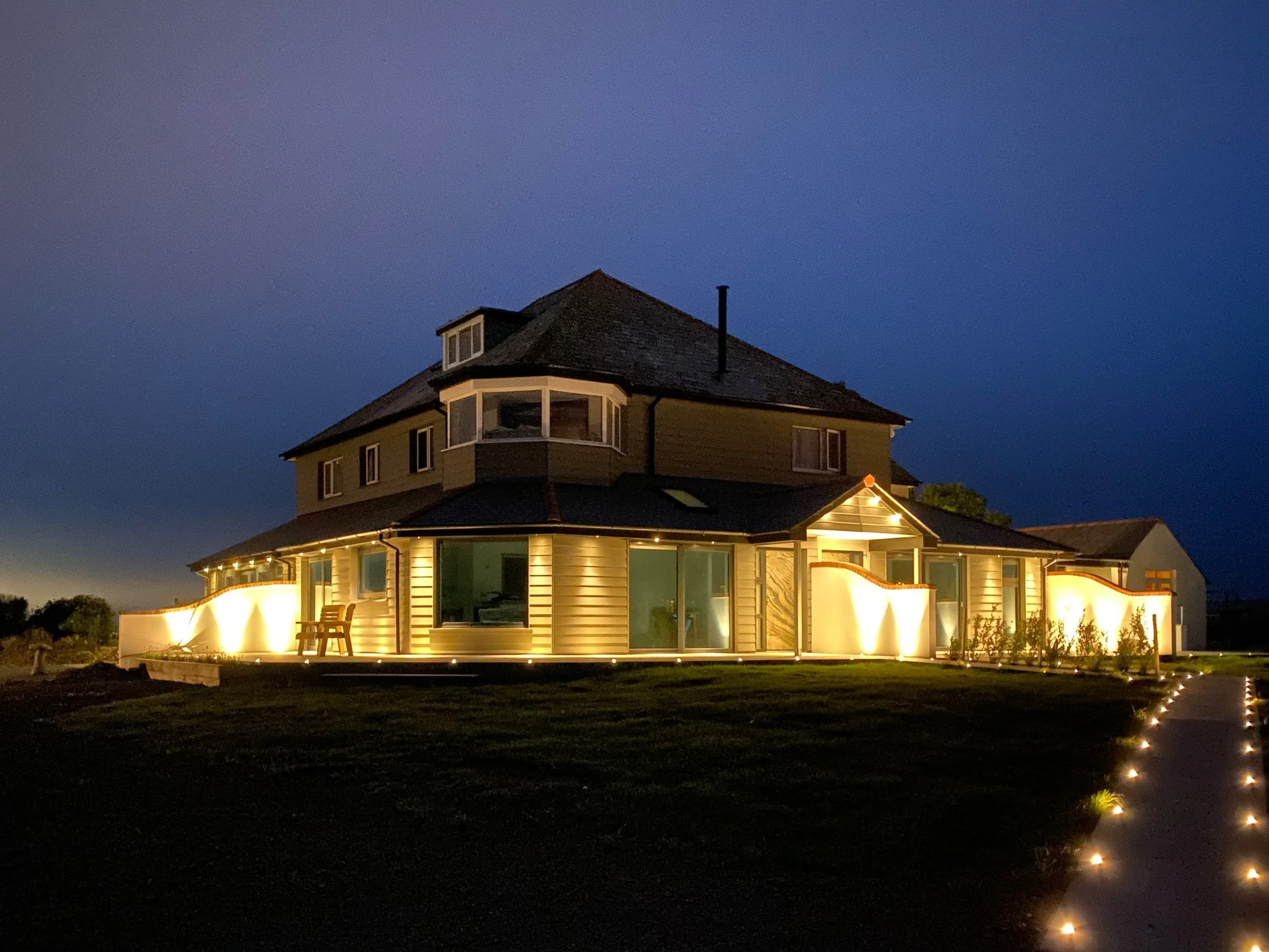 The View apartment at night