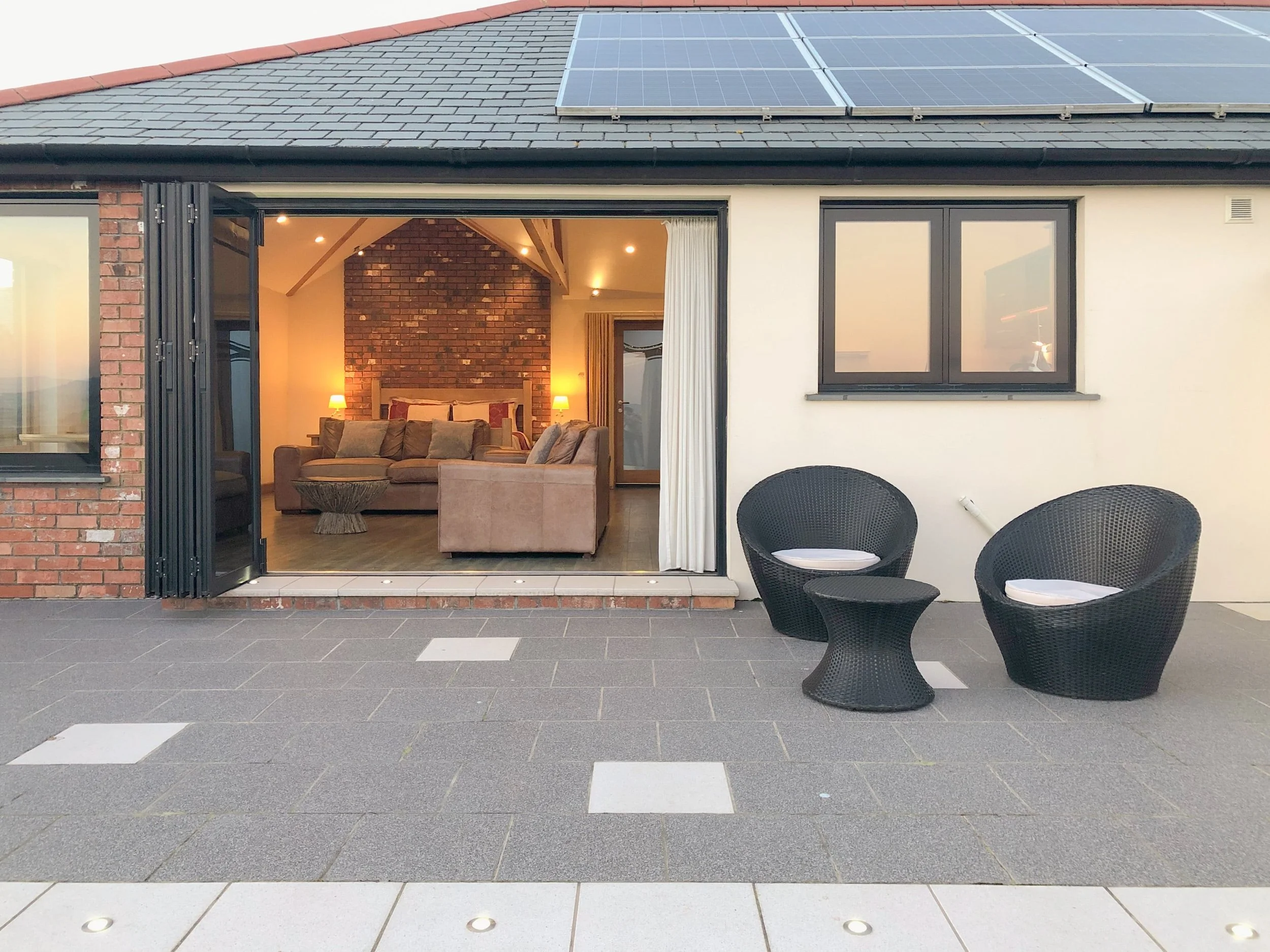 Patio area with sea view from Shooting Star