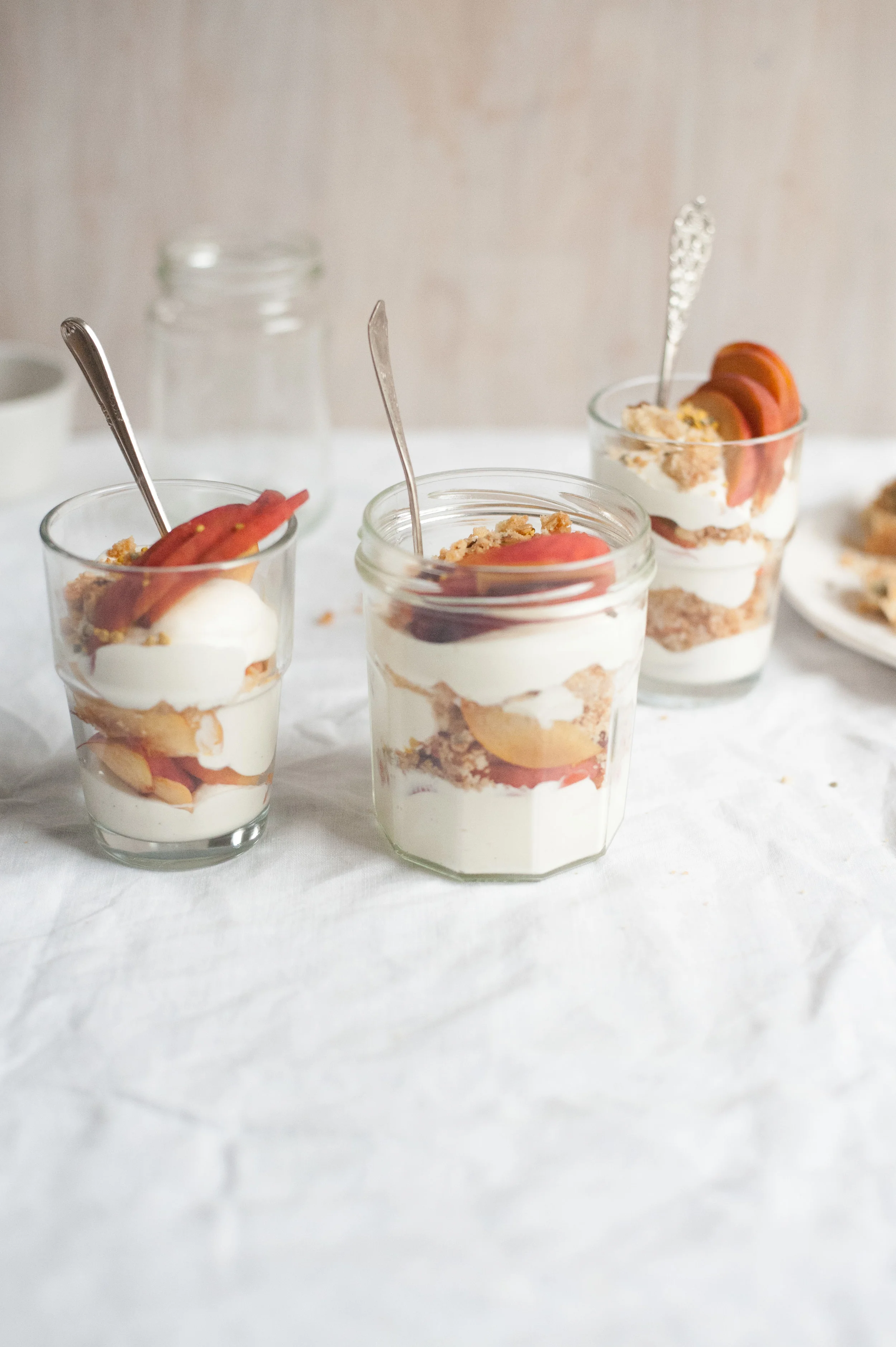 nectarine and biscotti puddings — FLORA SHEDDEN