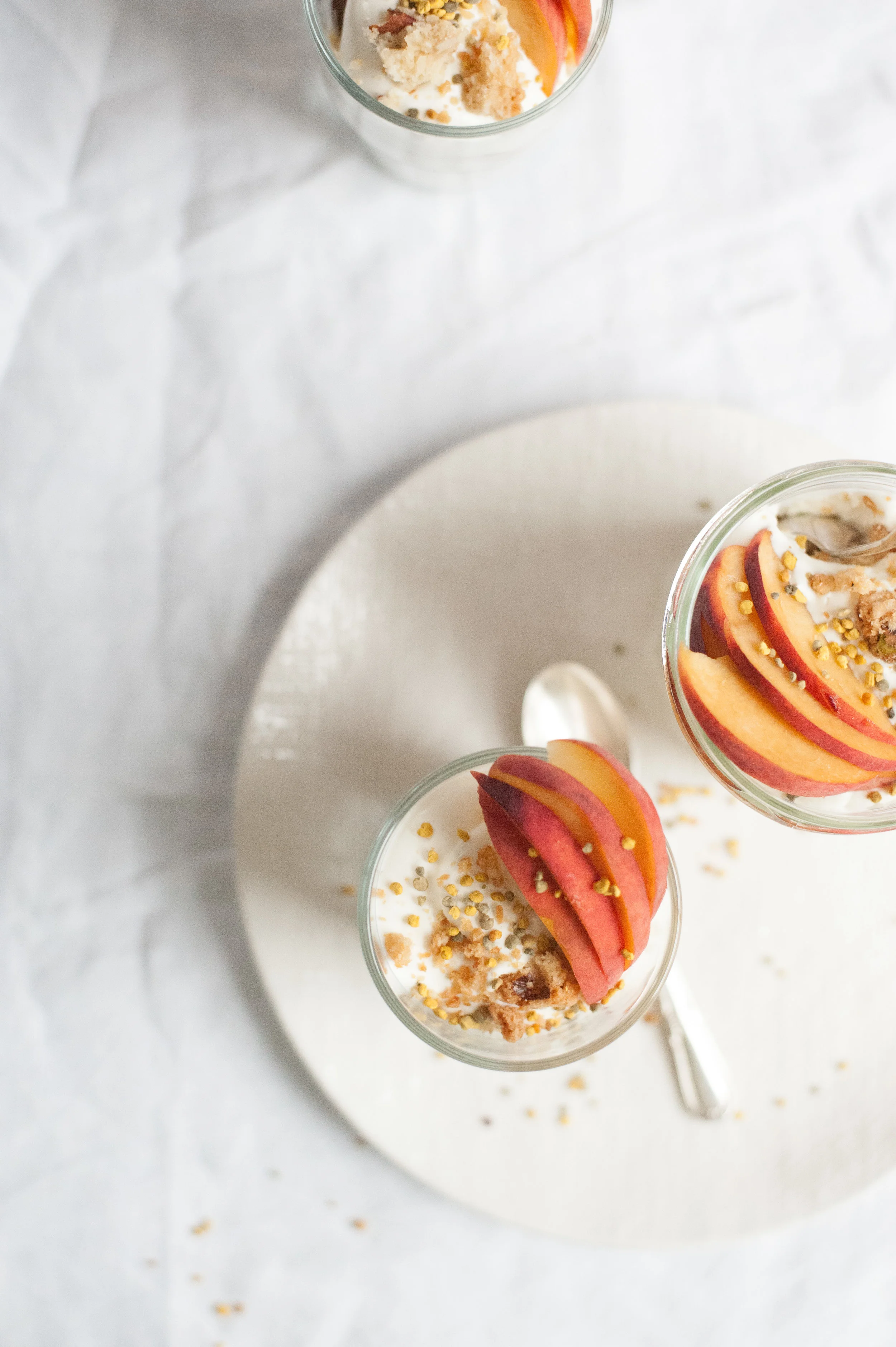 nectarine and biscotti puddings — FLORA SHEDDEN