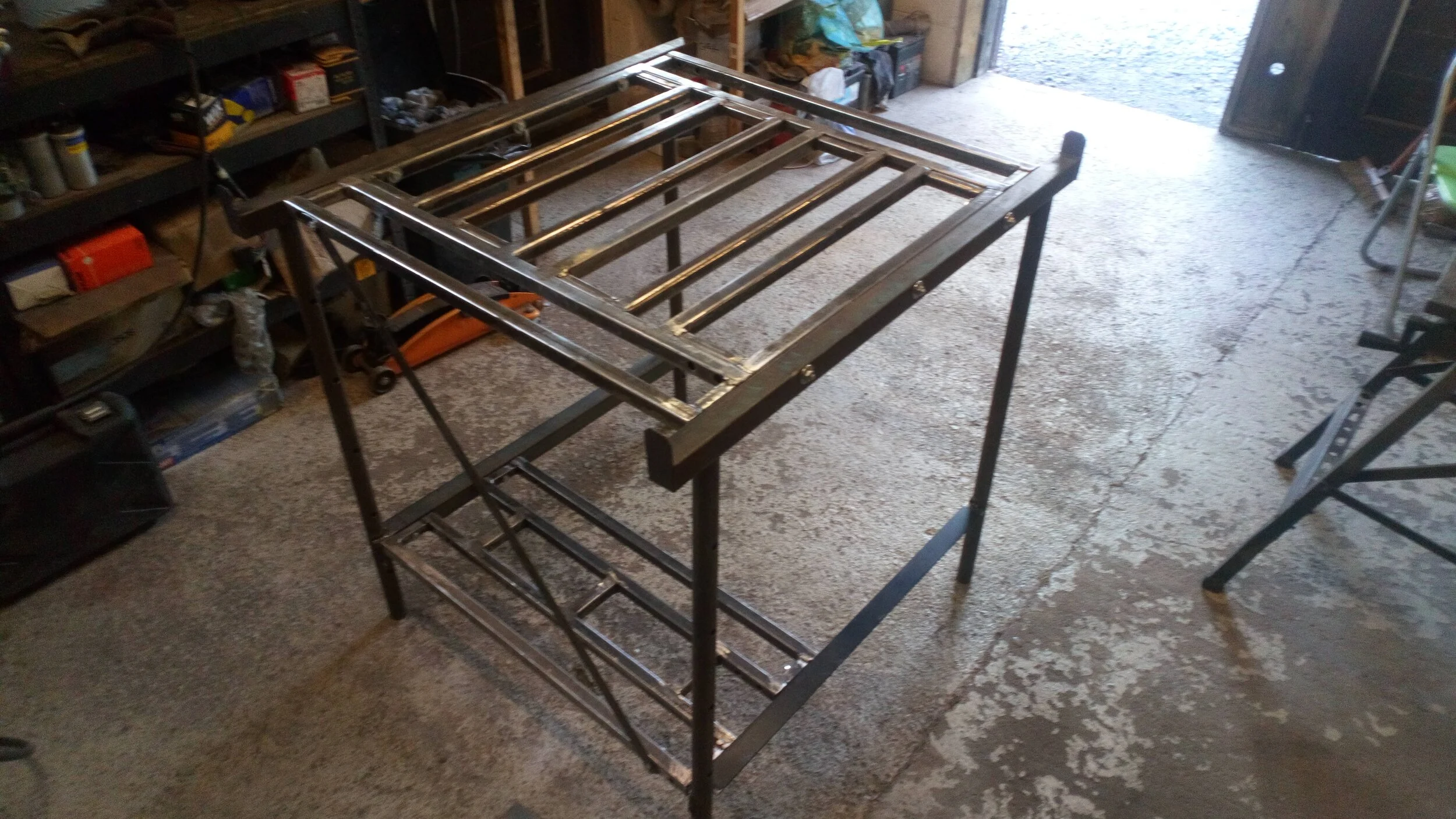 Making A Welding Table From Scrap Metal Part 1 Nagara Automotive