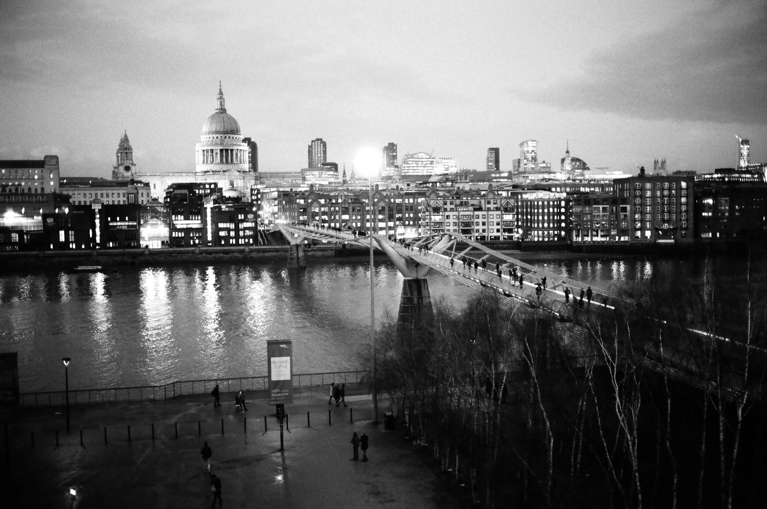 St. Paul's Cathedral and Millennium Bridge - London