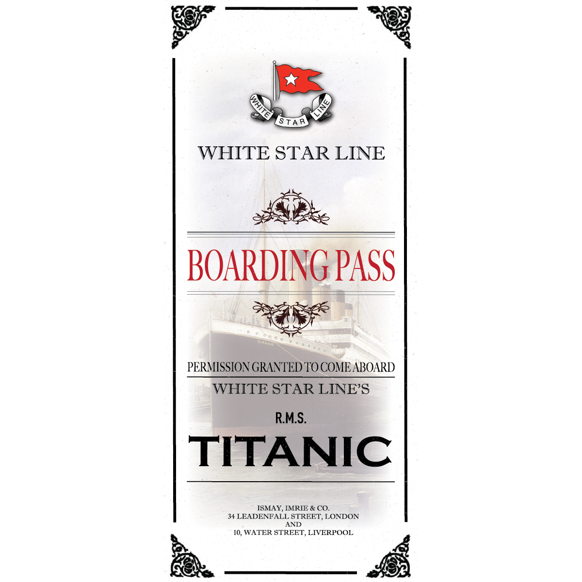 Titanic Theme Bookmark ⁠— Camilla Goods — CAMILLA GOODS