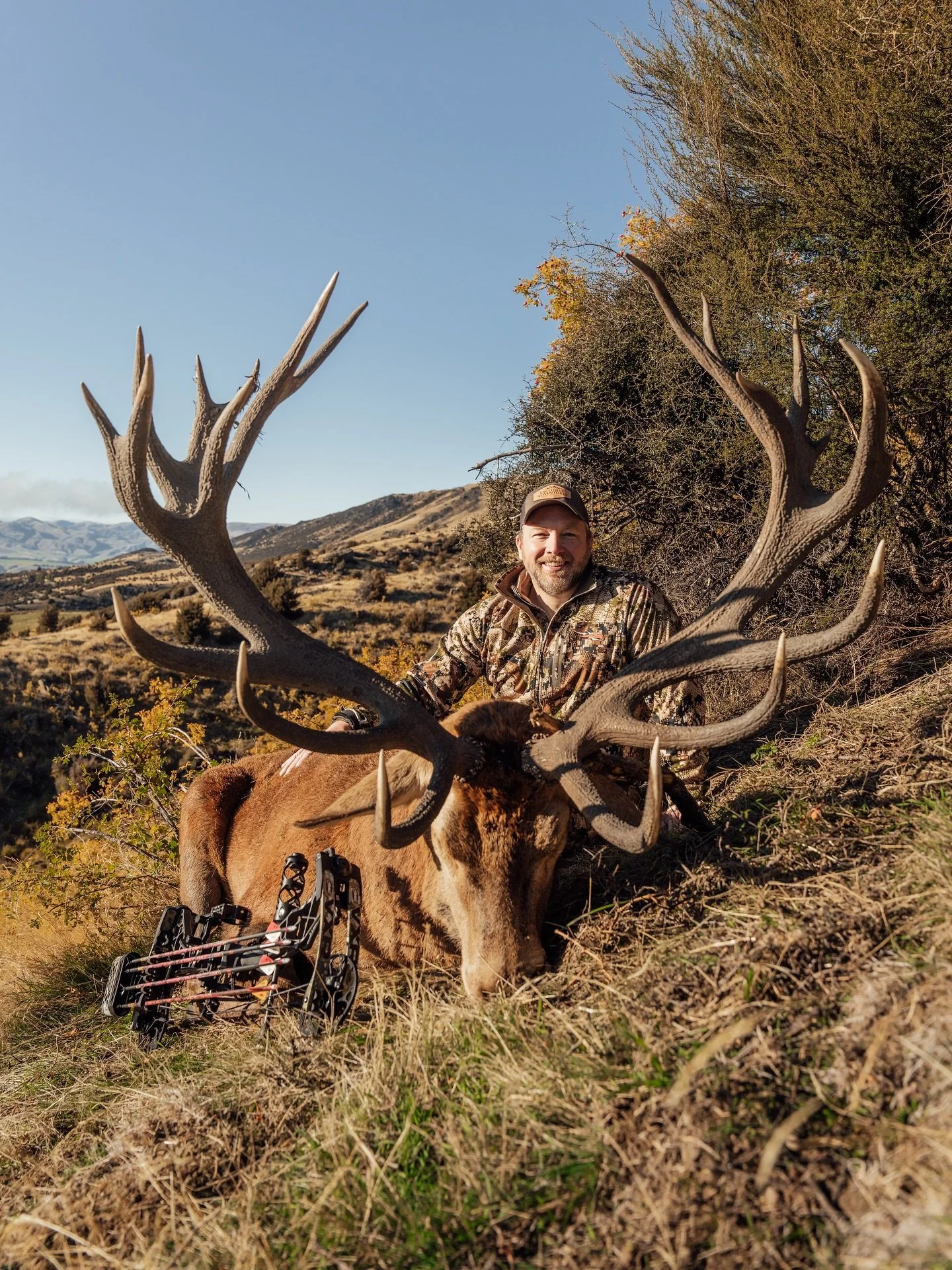 Often people ask about #bowhunting in New Zealand… it is something we do a lot of! Bowhunting is done via #spotandstalk style in mountainous terrain, so the better shape you are in will present you with more opportunities. Likewise, the longer