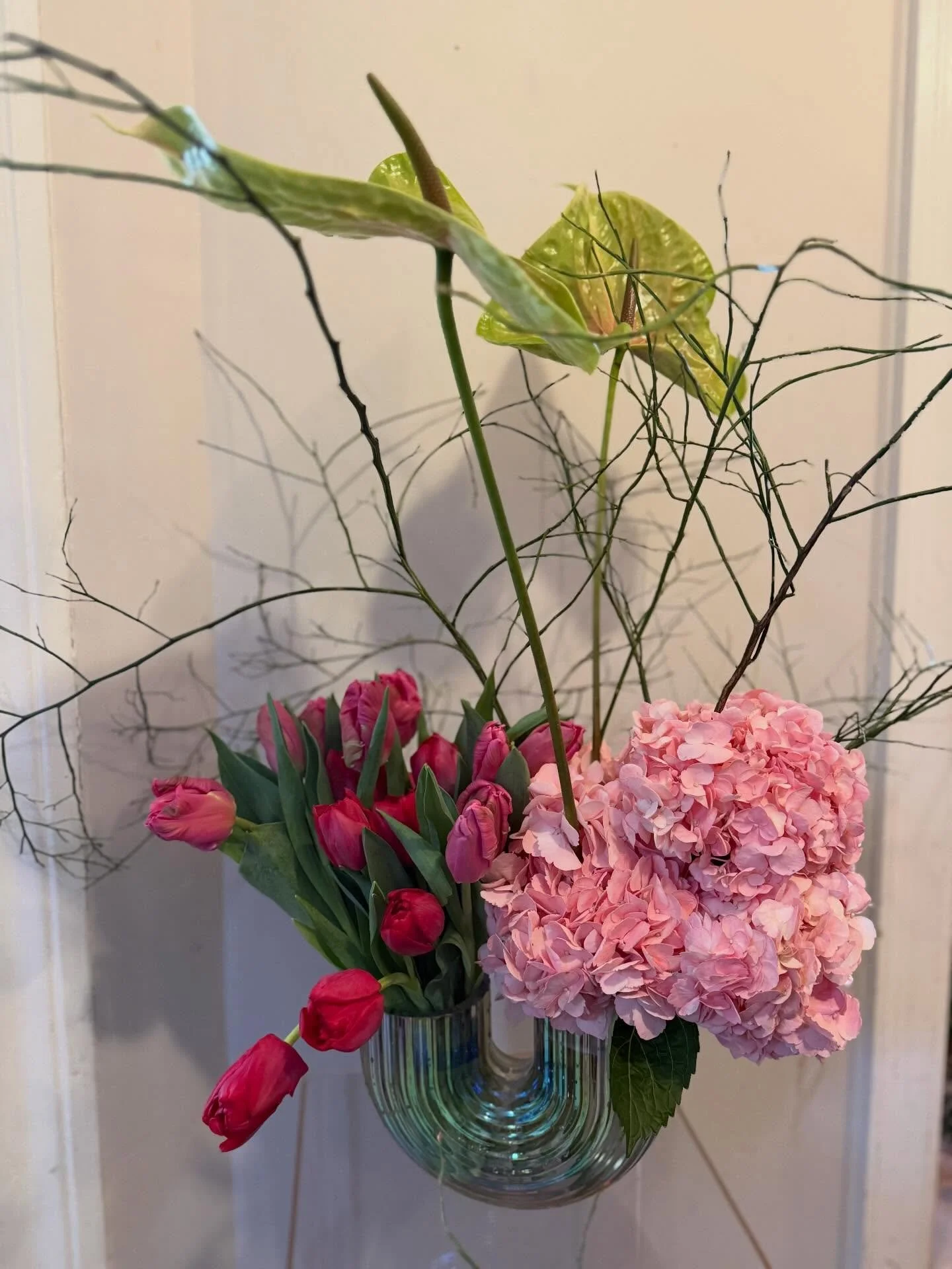 Something special in our rainbow vase. $200 

Please call the studio to preorder, limited quantity available. X