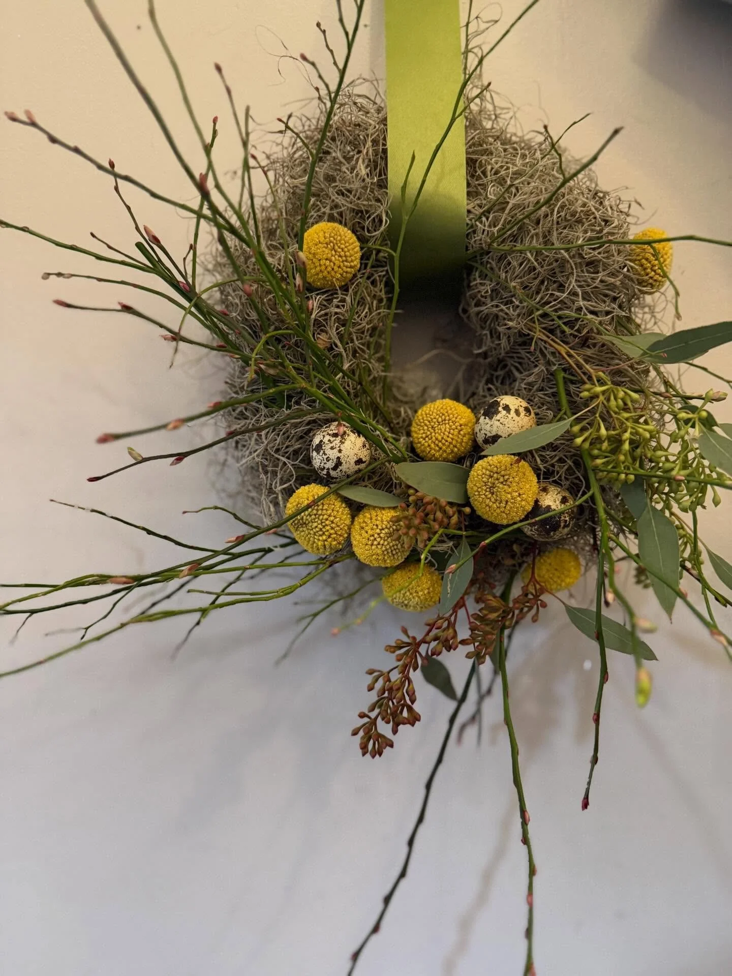 Spring Easter wreaths available now. Call me!!!