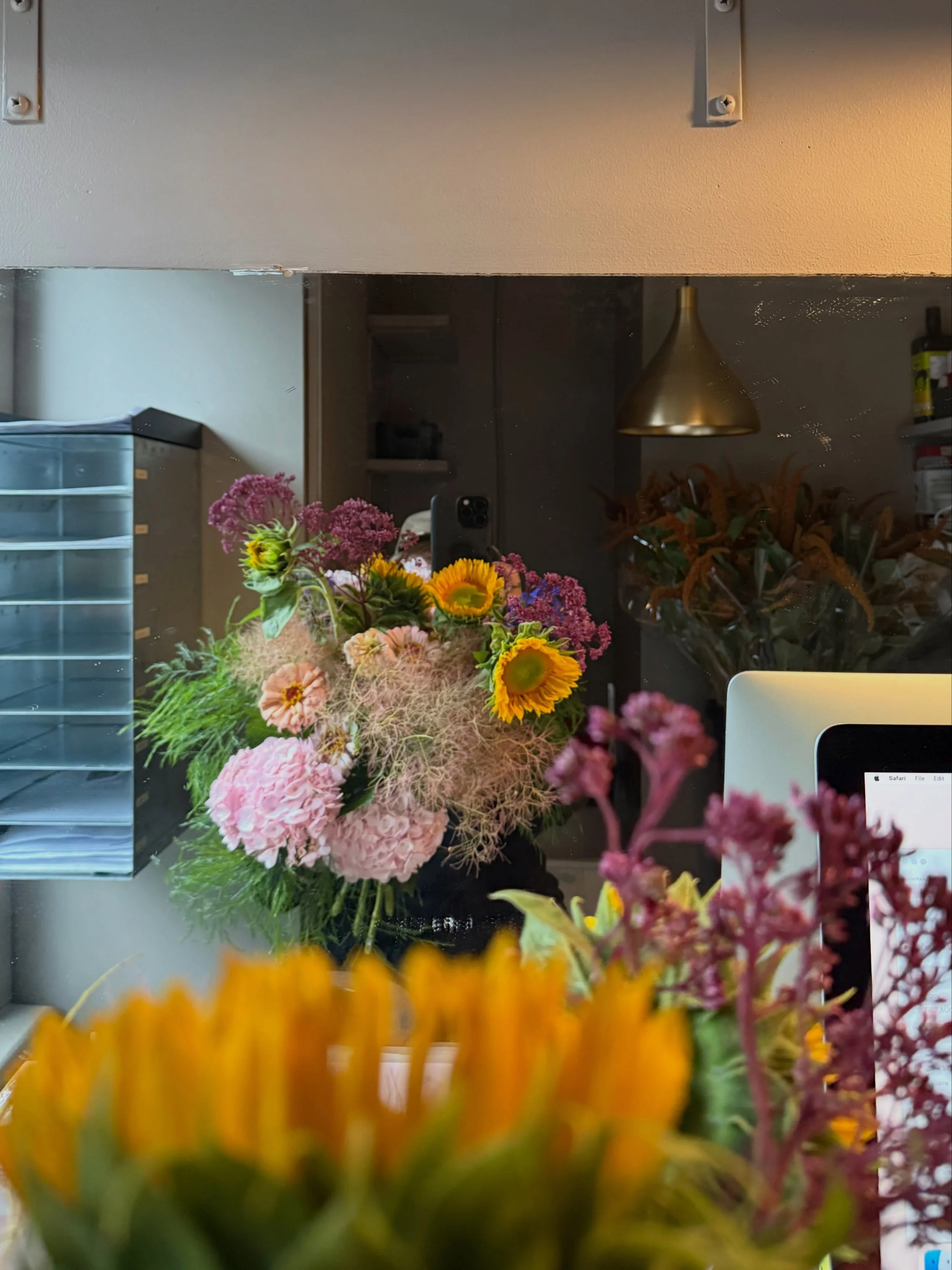 Feeling good, feeling grateful &amp; grounded, feeling lucky to be able to work every day with flowers and to practice what I love most. Thank you.