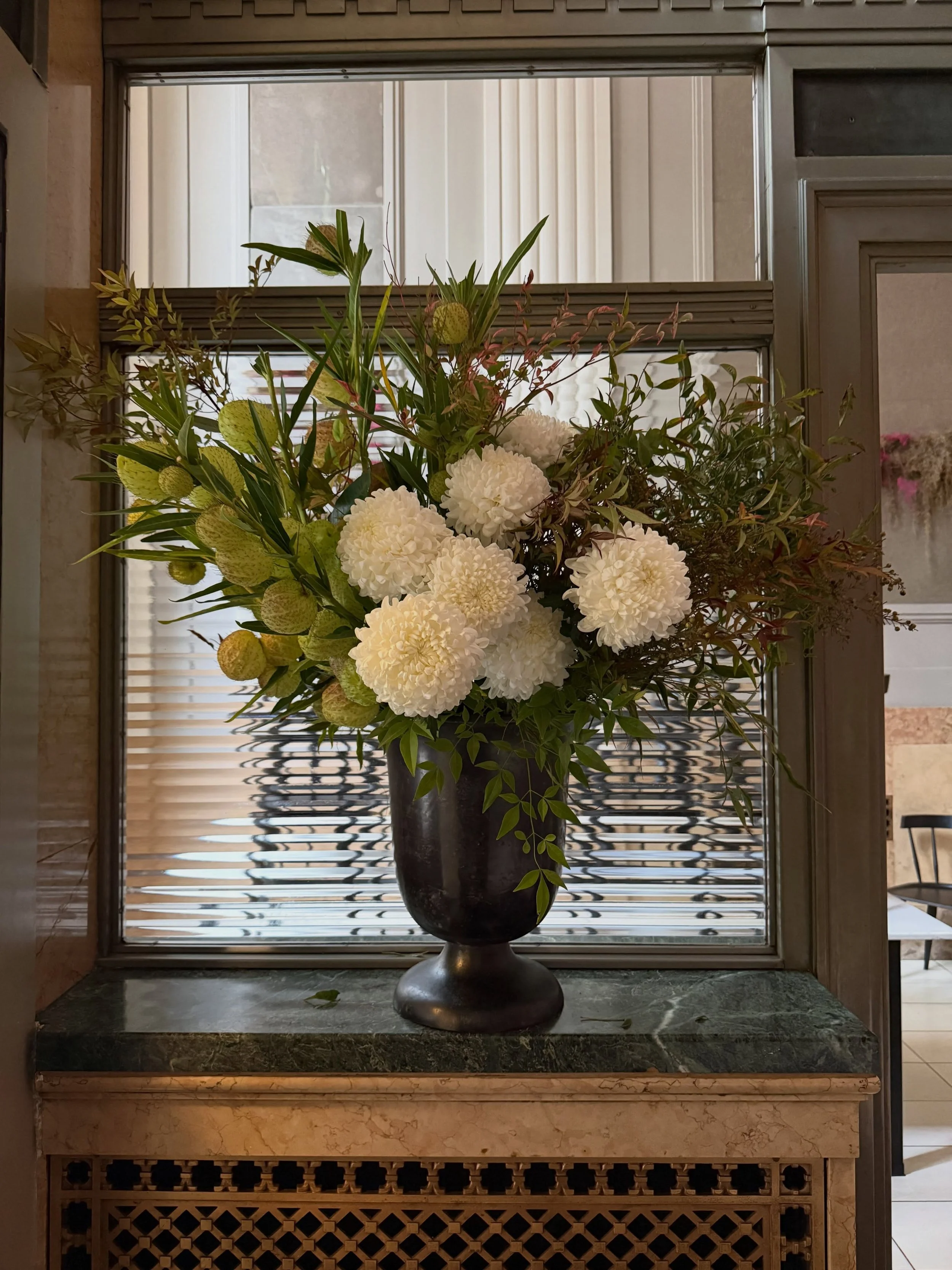 Soft fall tones for @dineriviera this am.