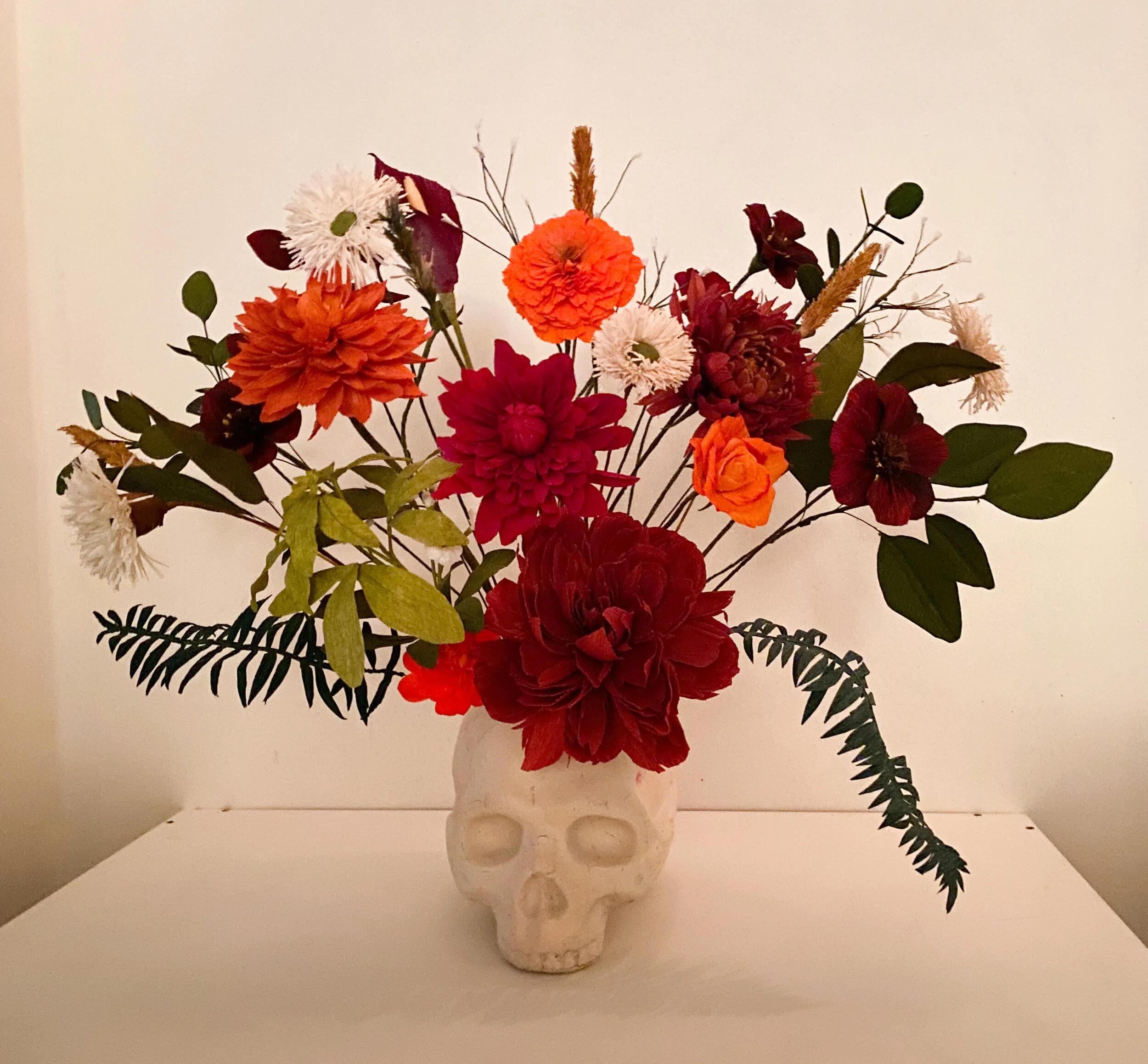 Día de los muertos paper centerpiece