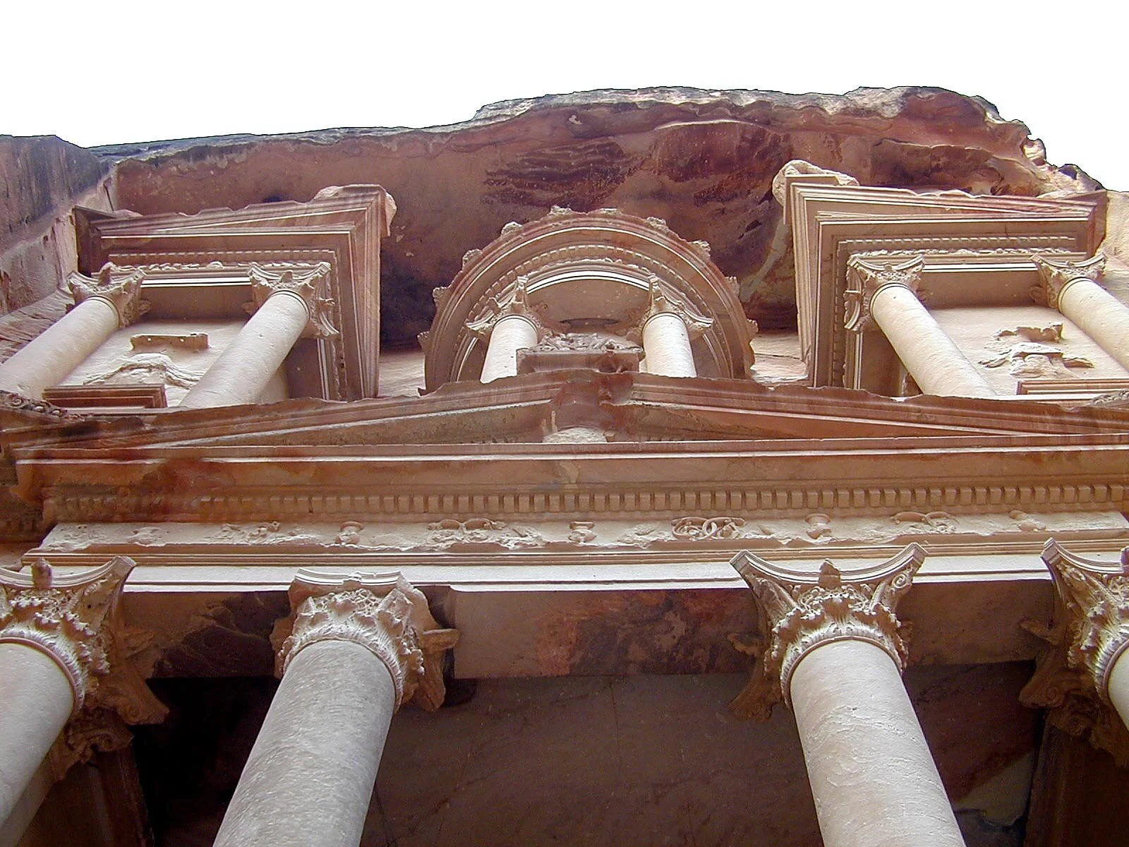 Petra Kazneh, Treasury view from bottom, tb031901227.jpg