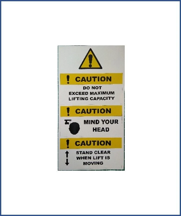 Challenger Z31243 ALI Warning Label Set 2-Post - Equipment City