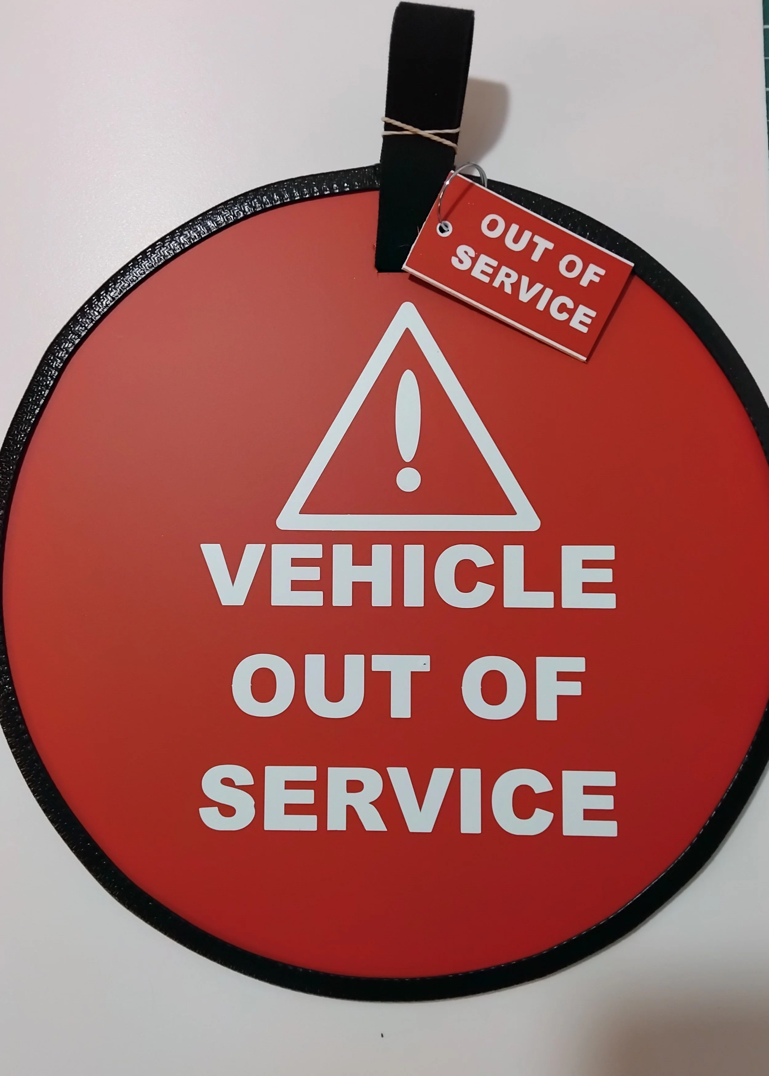 30cm Vehicle Out Of Service Safety Steering Wheel Disc
