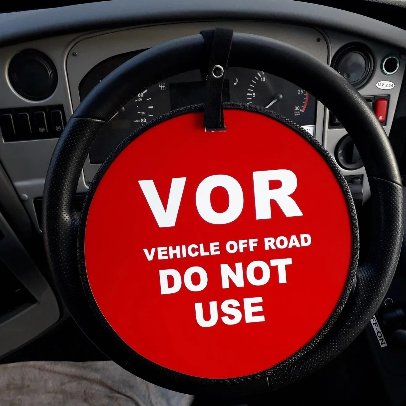 HGV 350mm Commercial VOR Warning Disc