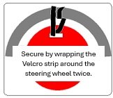 VOR Fitting instructions with velcro type strap
