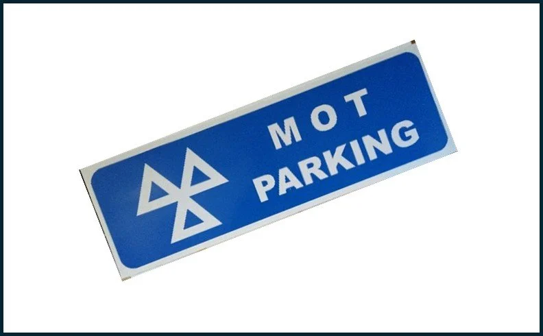 MOT PARKING SIGN